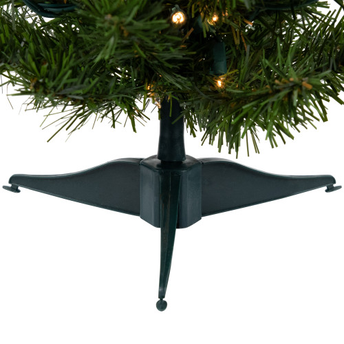 Pre-Lit Medium Canadian Pine Artificial Christmas Tree - 18" - Clear Lights