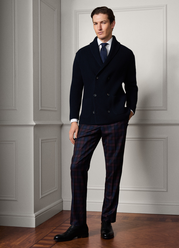 evening tartan trousers