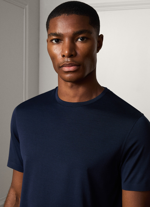 classic fit cotton-silk t-shirt