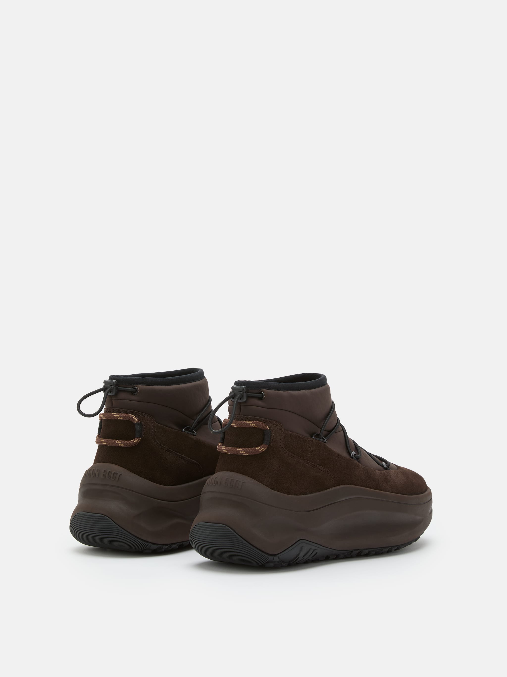 MOON247 DARK BROWN SLIP-ON SNEAKERS