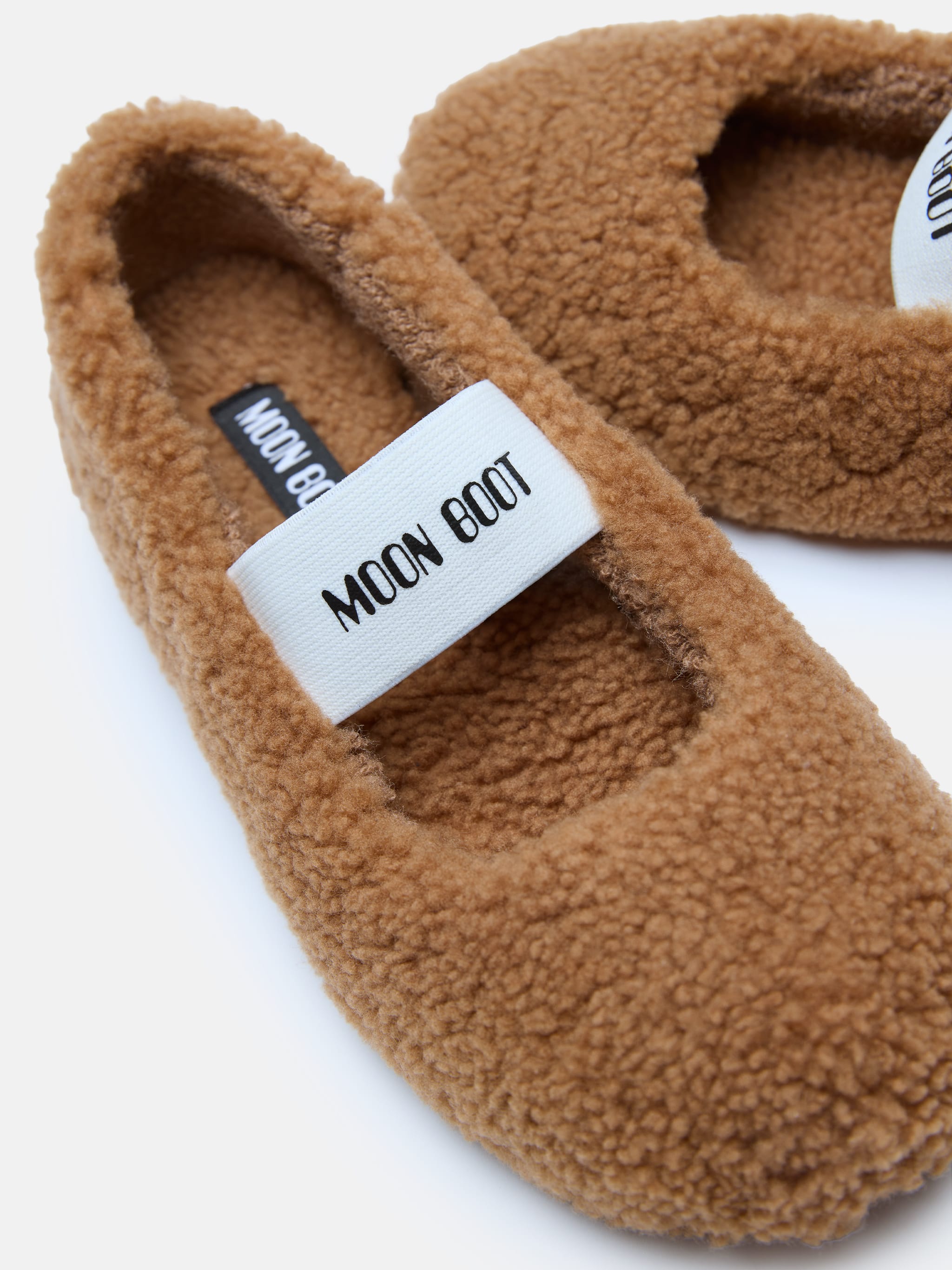 SHEARLING BROWN BALLERINAS