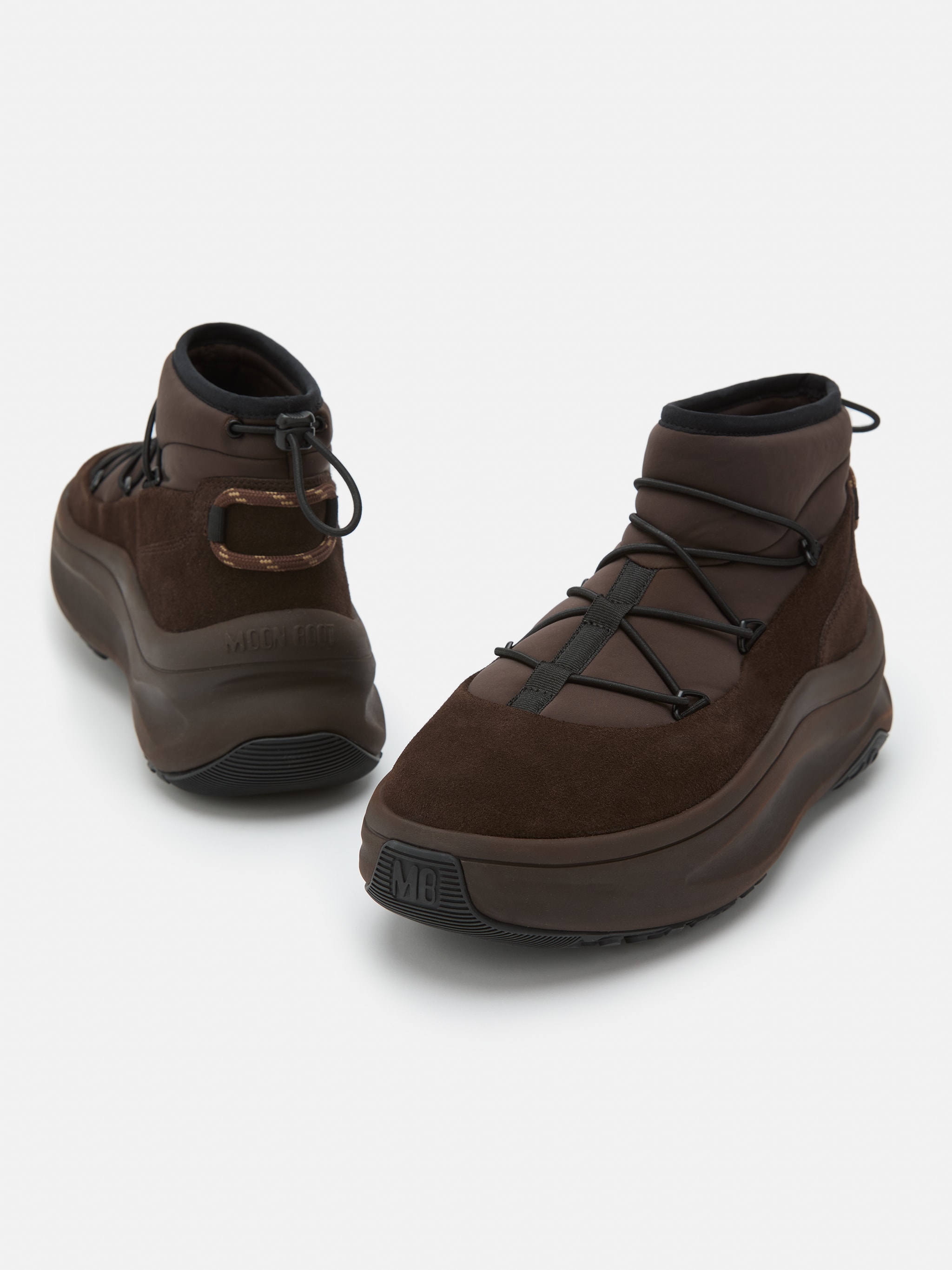 MOON247 DARK BROWN SLIP-ON SNEAKERS