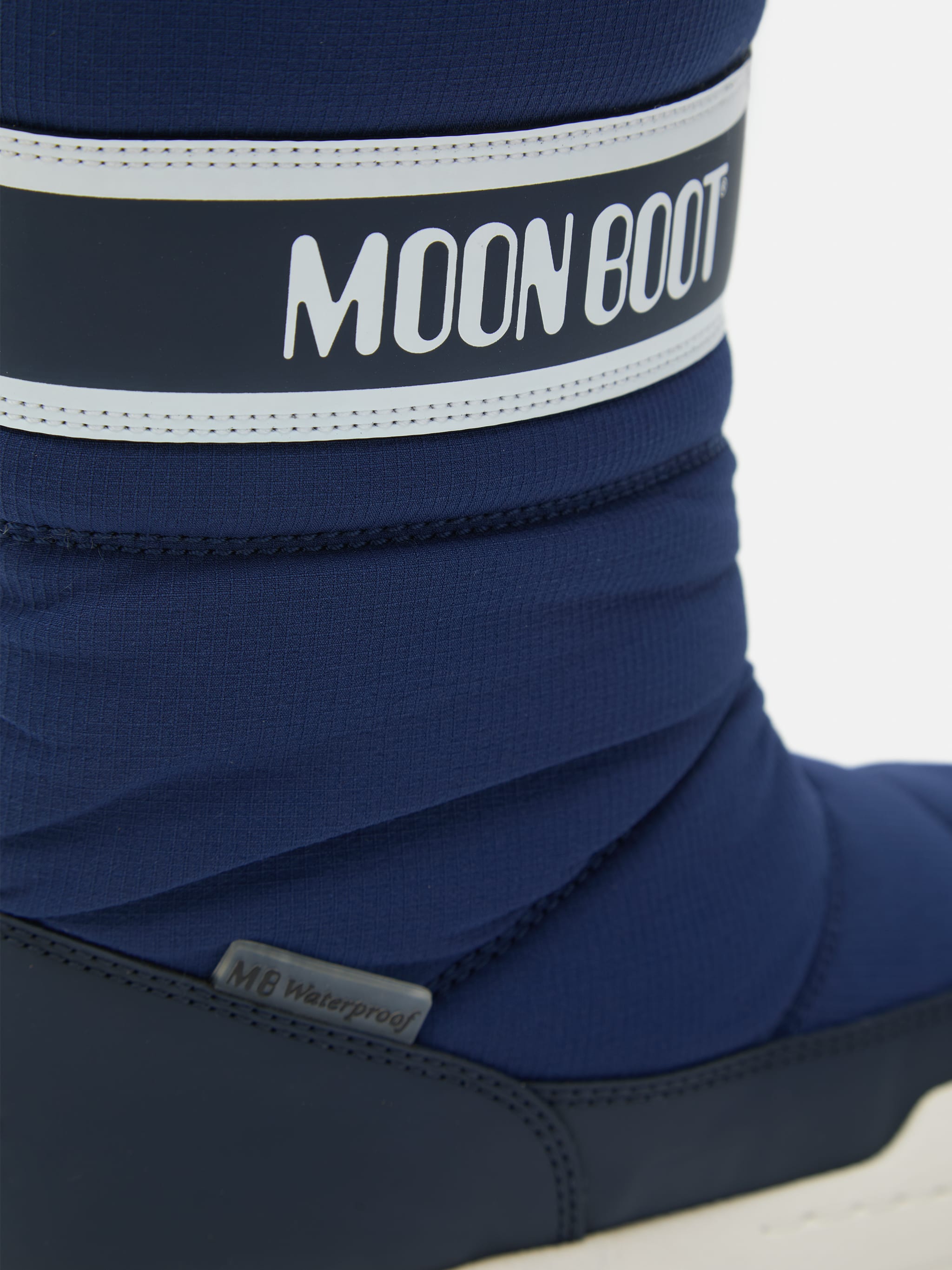 JUNIOR PARK NAVY ZIP HIGH BOOTS