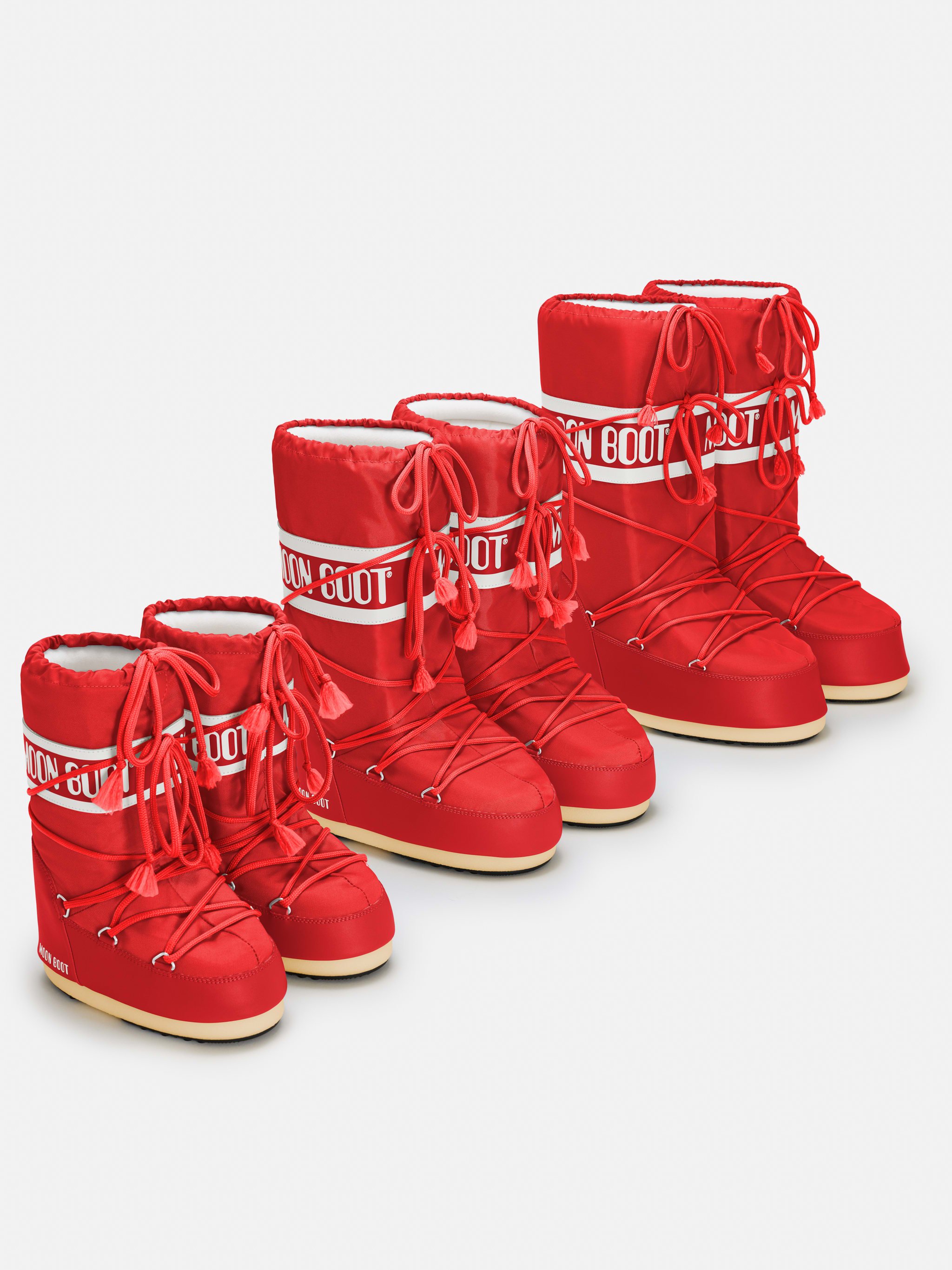 ICON RED NYLON BOOTS
