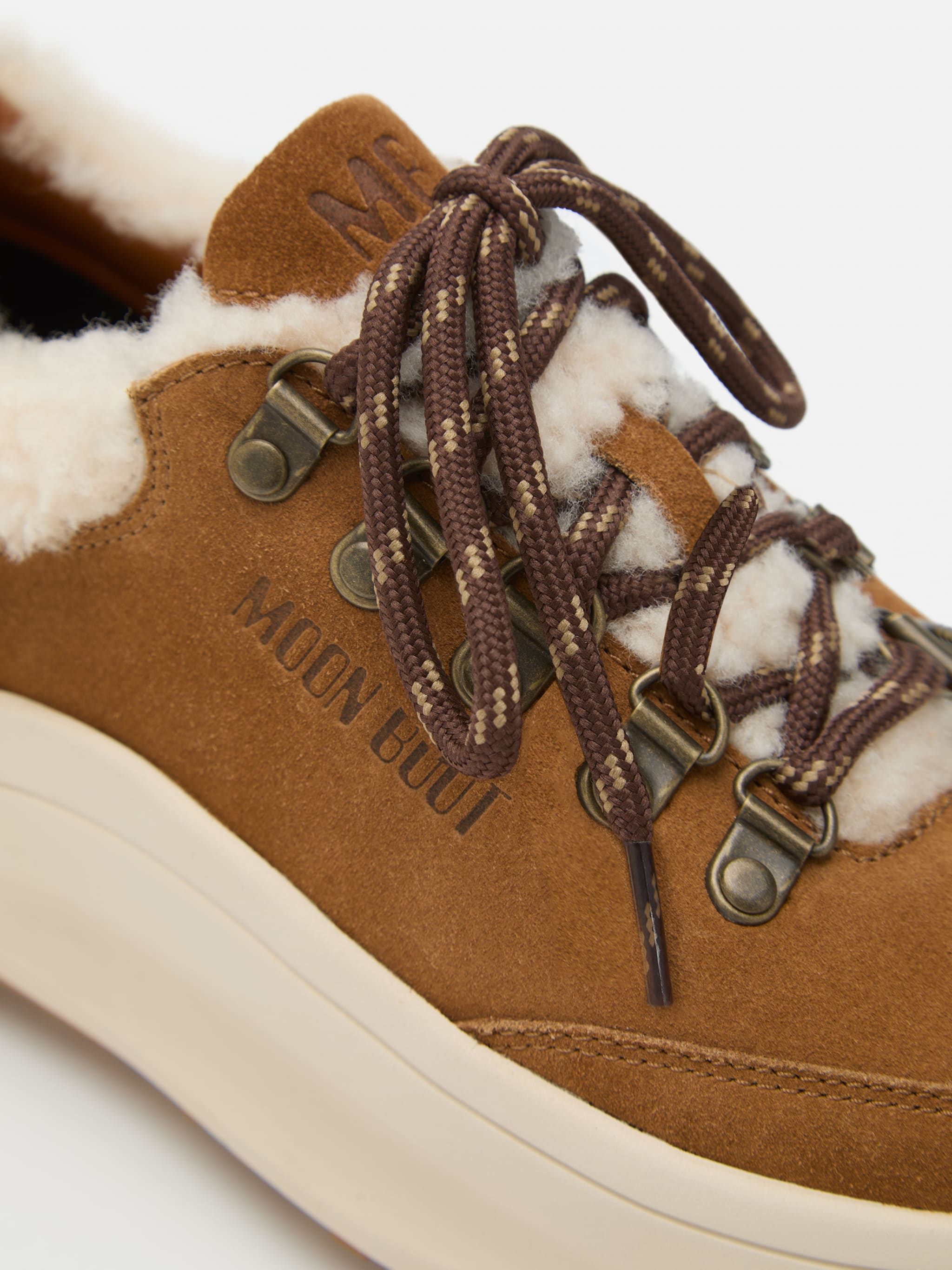 MOON247 CITY BROWN SHEARLING SNEAKERS