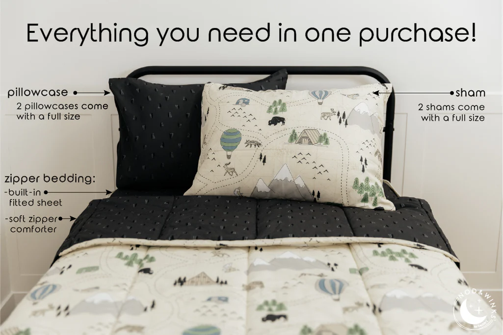 Adventure Awaits Zipper Bedding