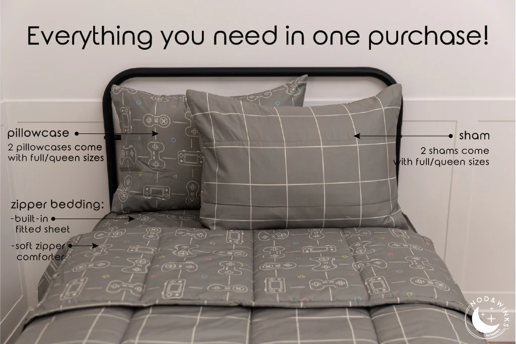 Level Up Zipper Bedding