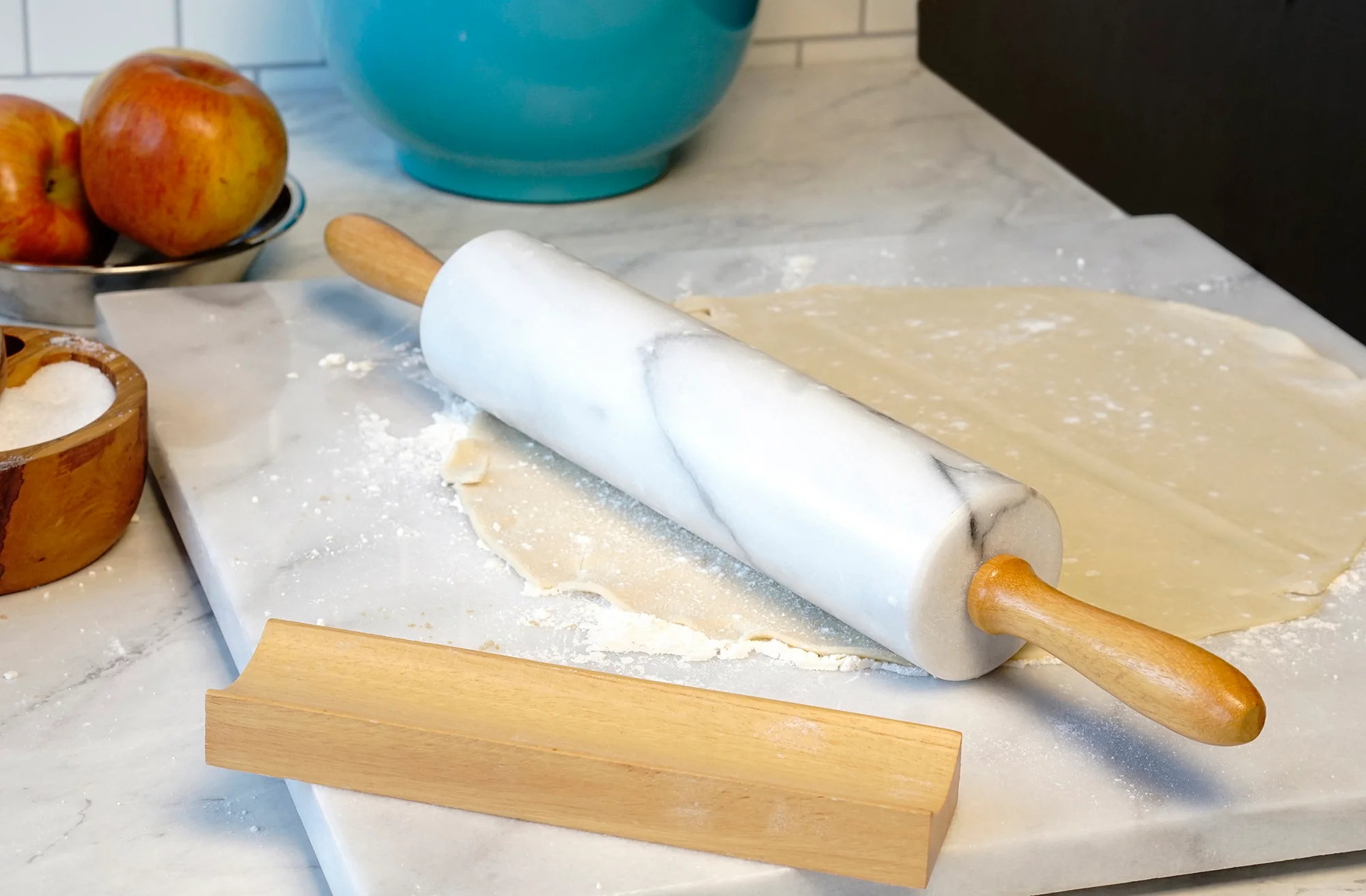 White Marble Rolling Pin