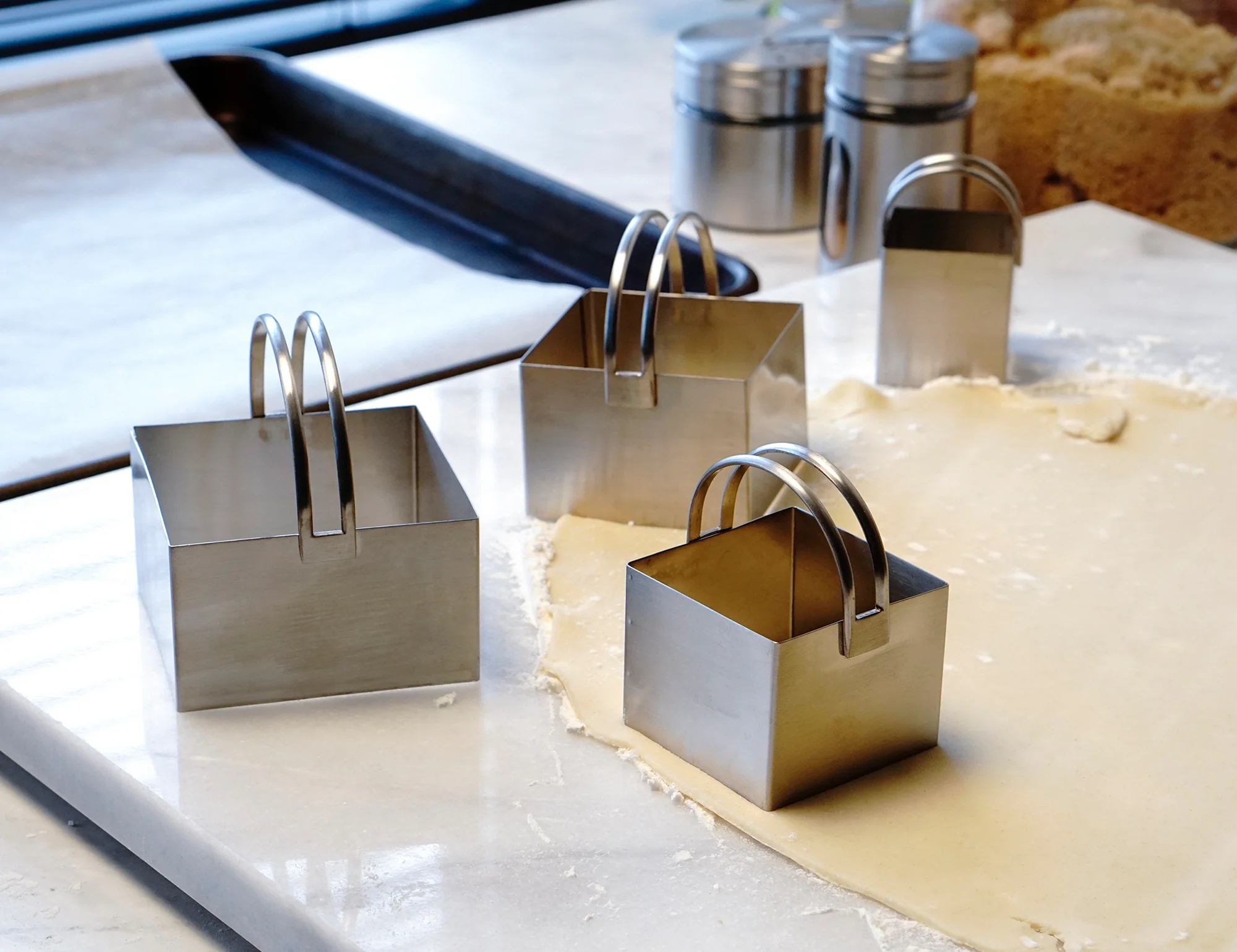 Biscuit Cutters - Square Set Of 4