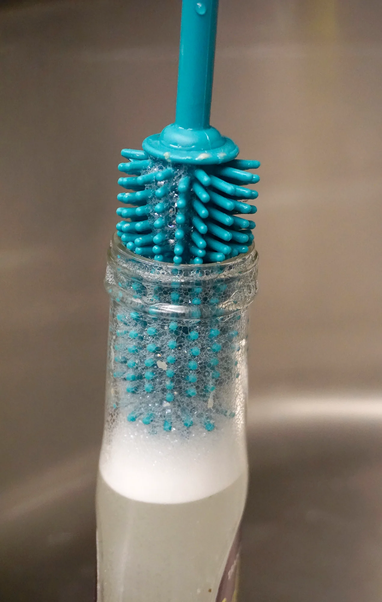 Silicone Bottle Brush - Turquoise