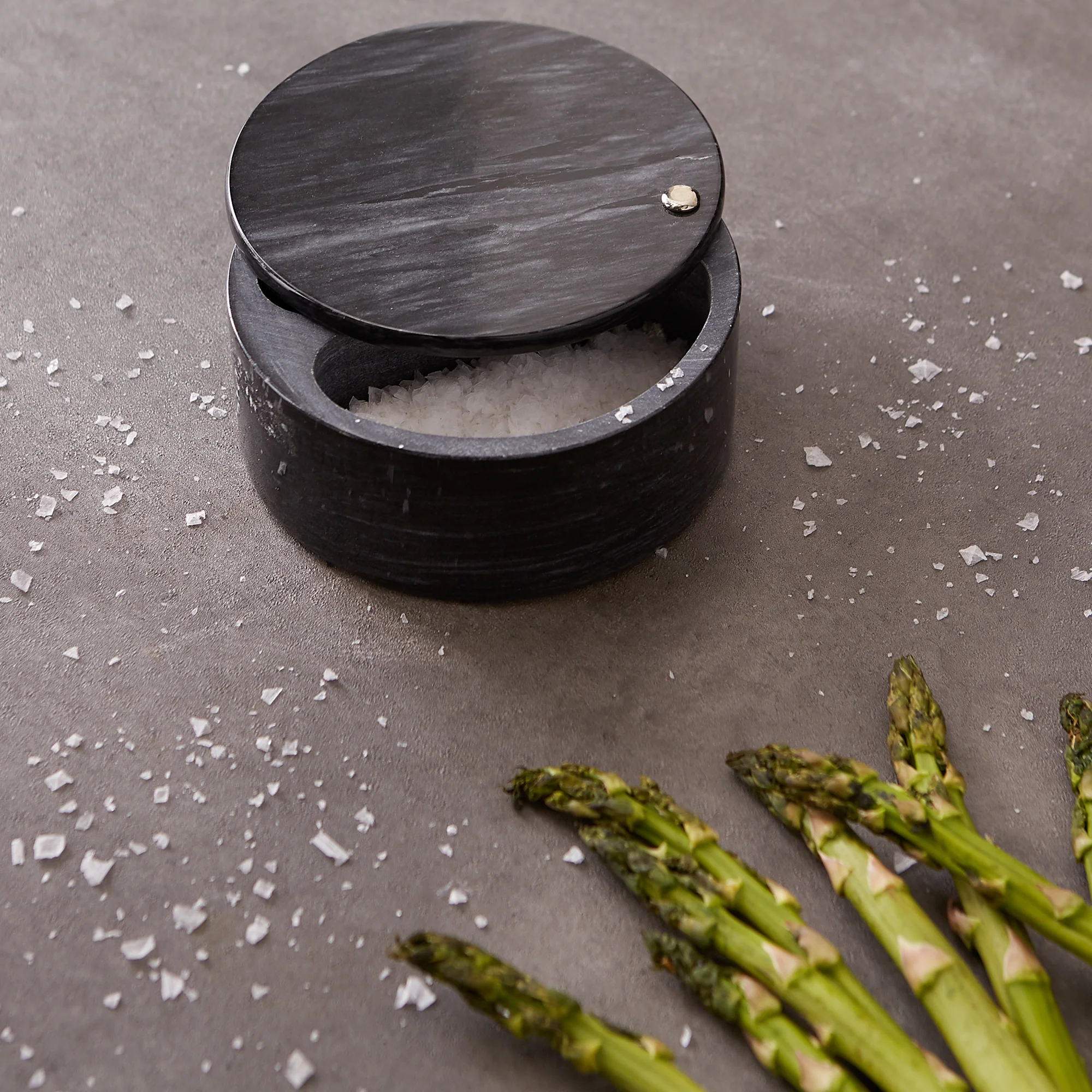 Salt Box - Black Marble