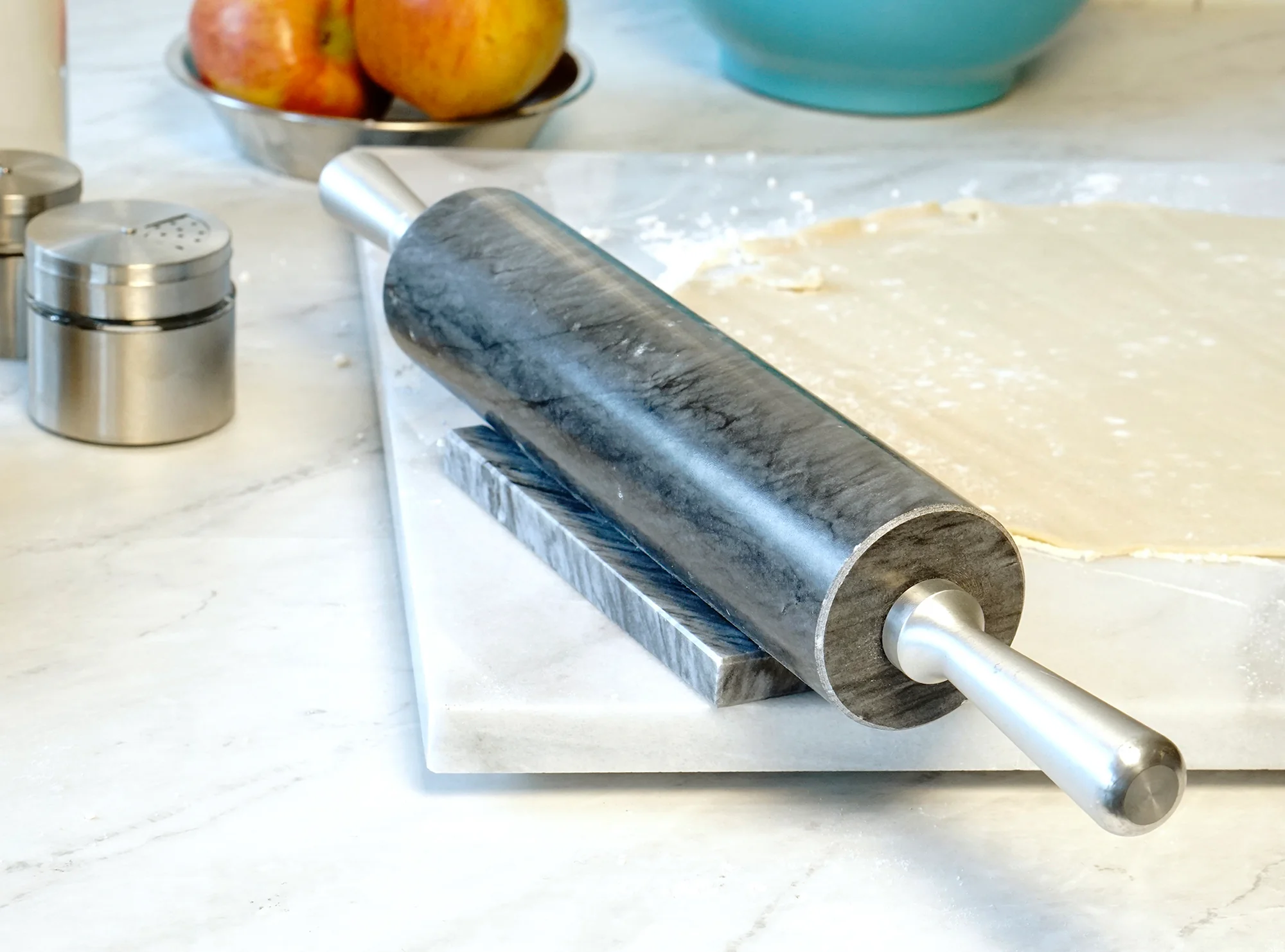 Grey Marble Rolling Pin