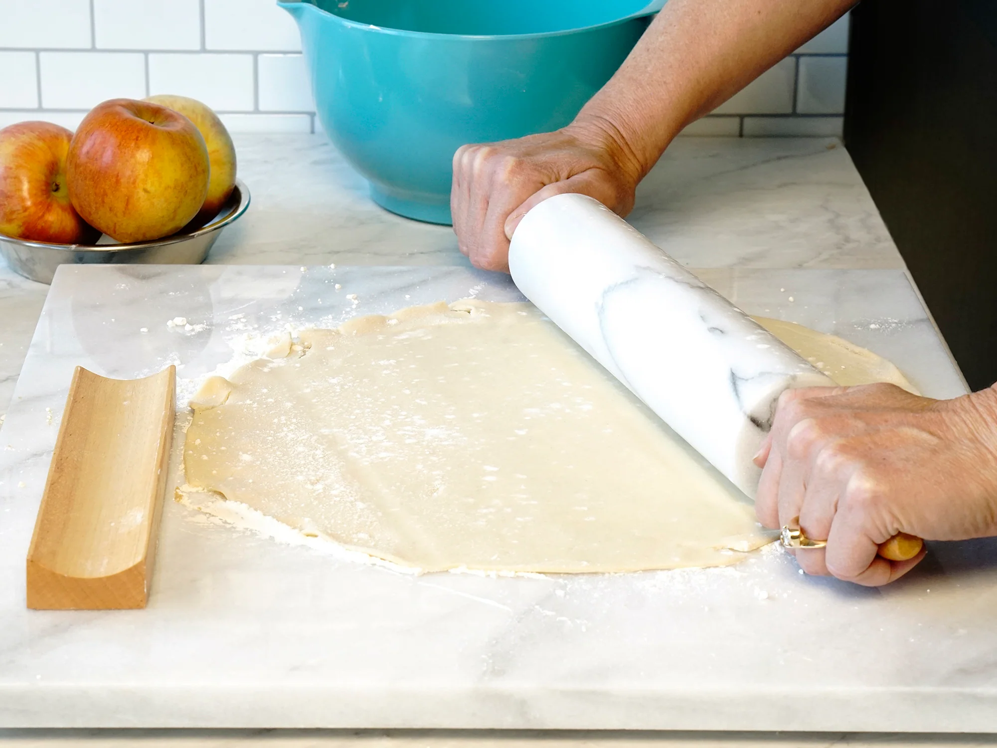 White Marble Rolling Pin