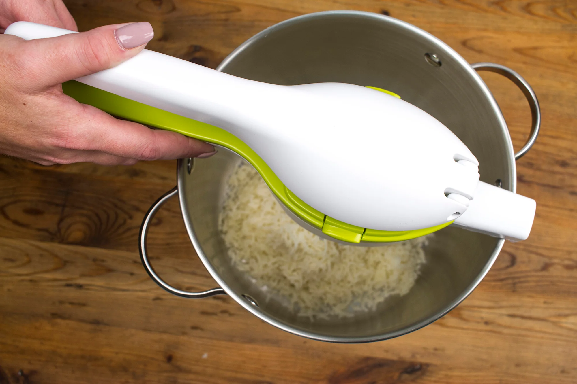 Potato Ricer - White & Green