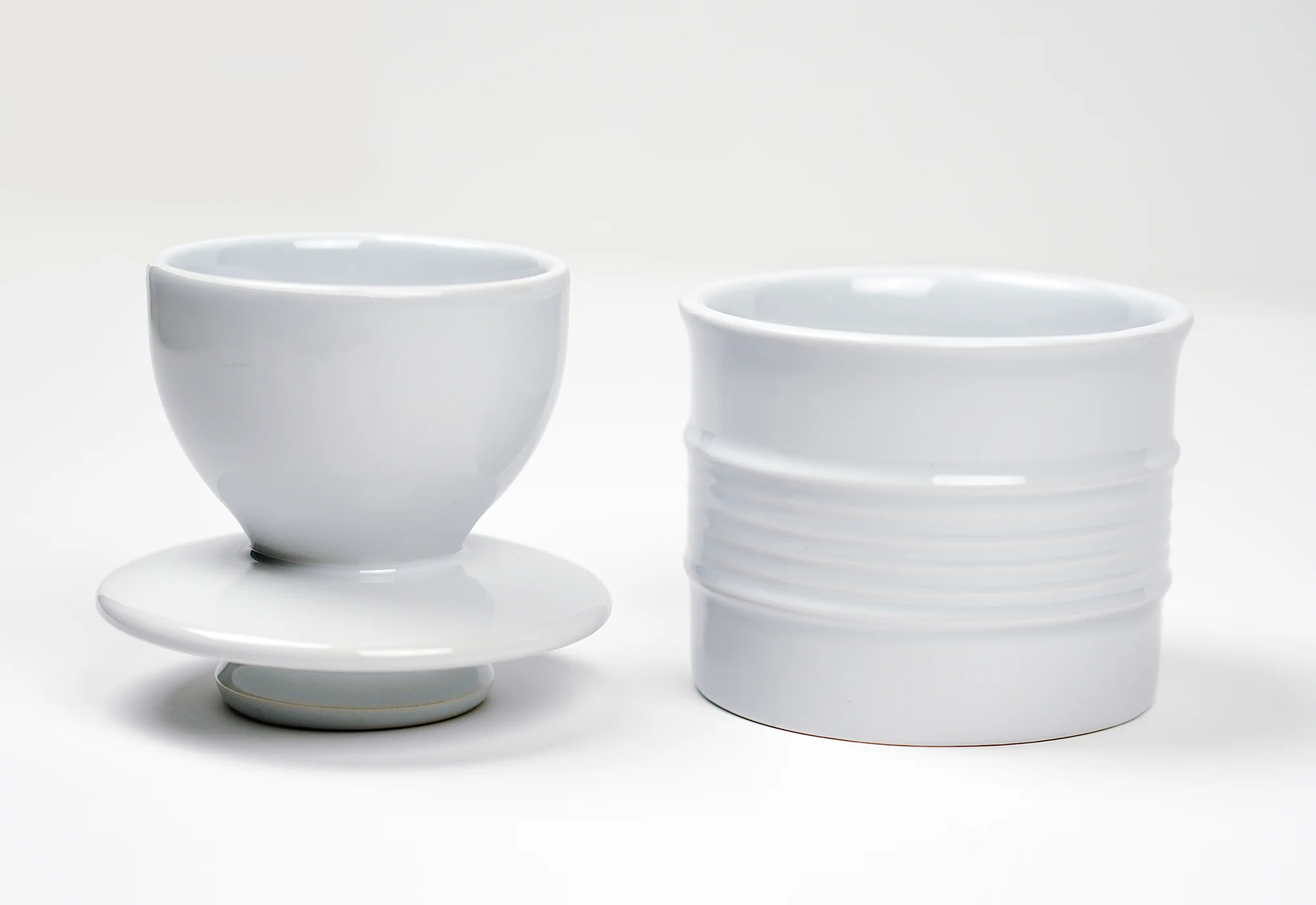 Stoneware Butter Pot - White