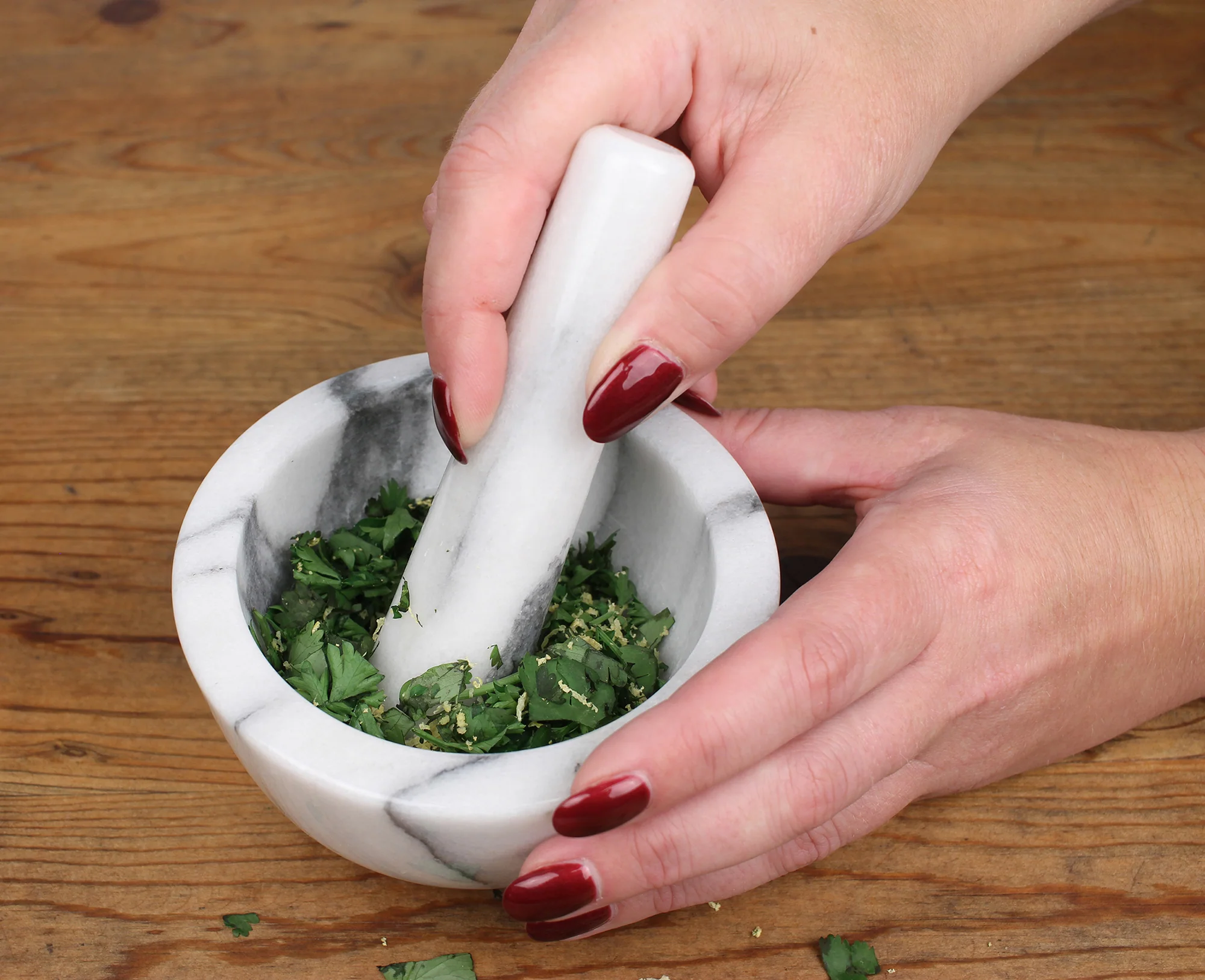 Marble Mortar & Pestle - White