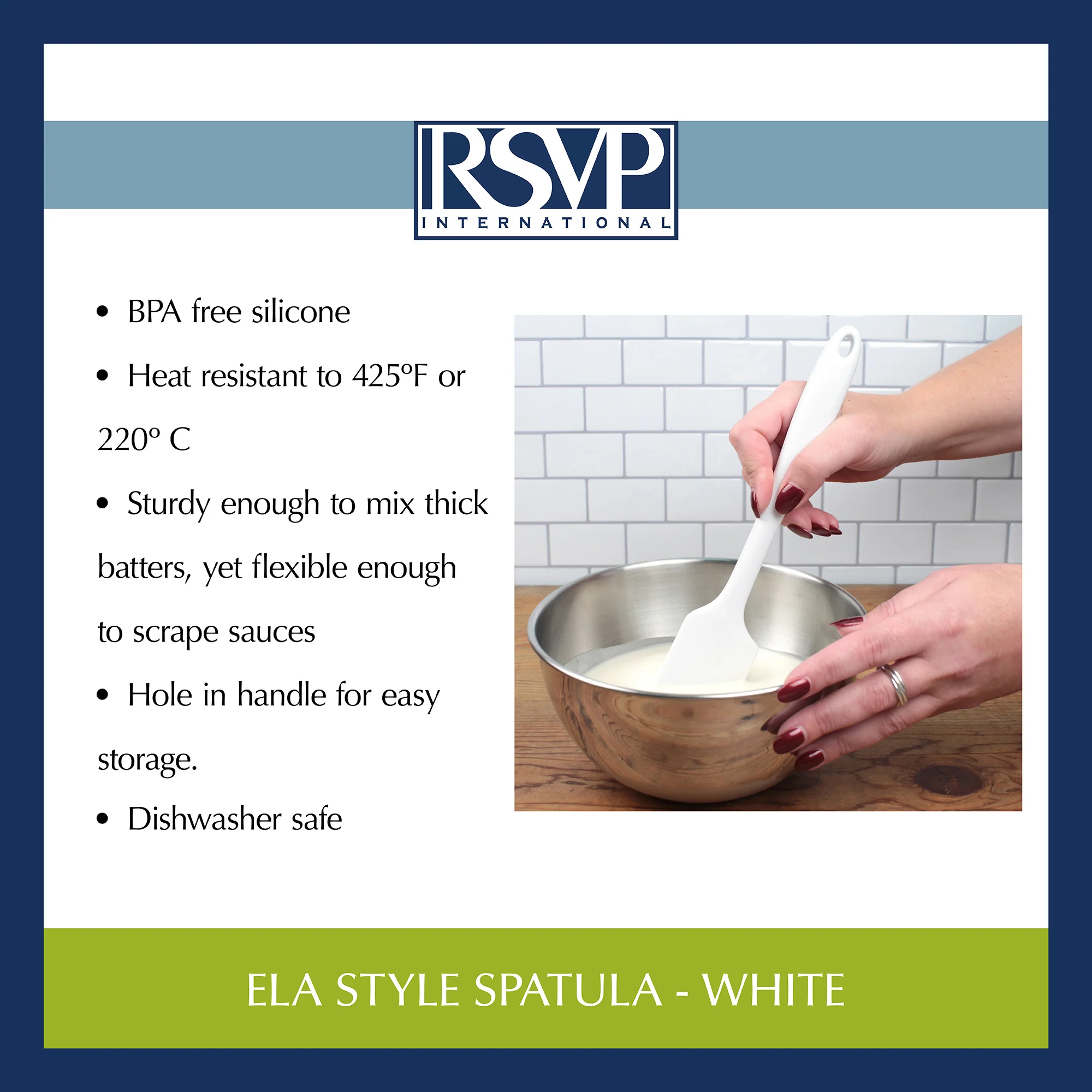 Ela Style Spatula - White