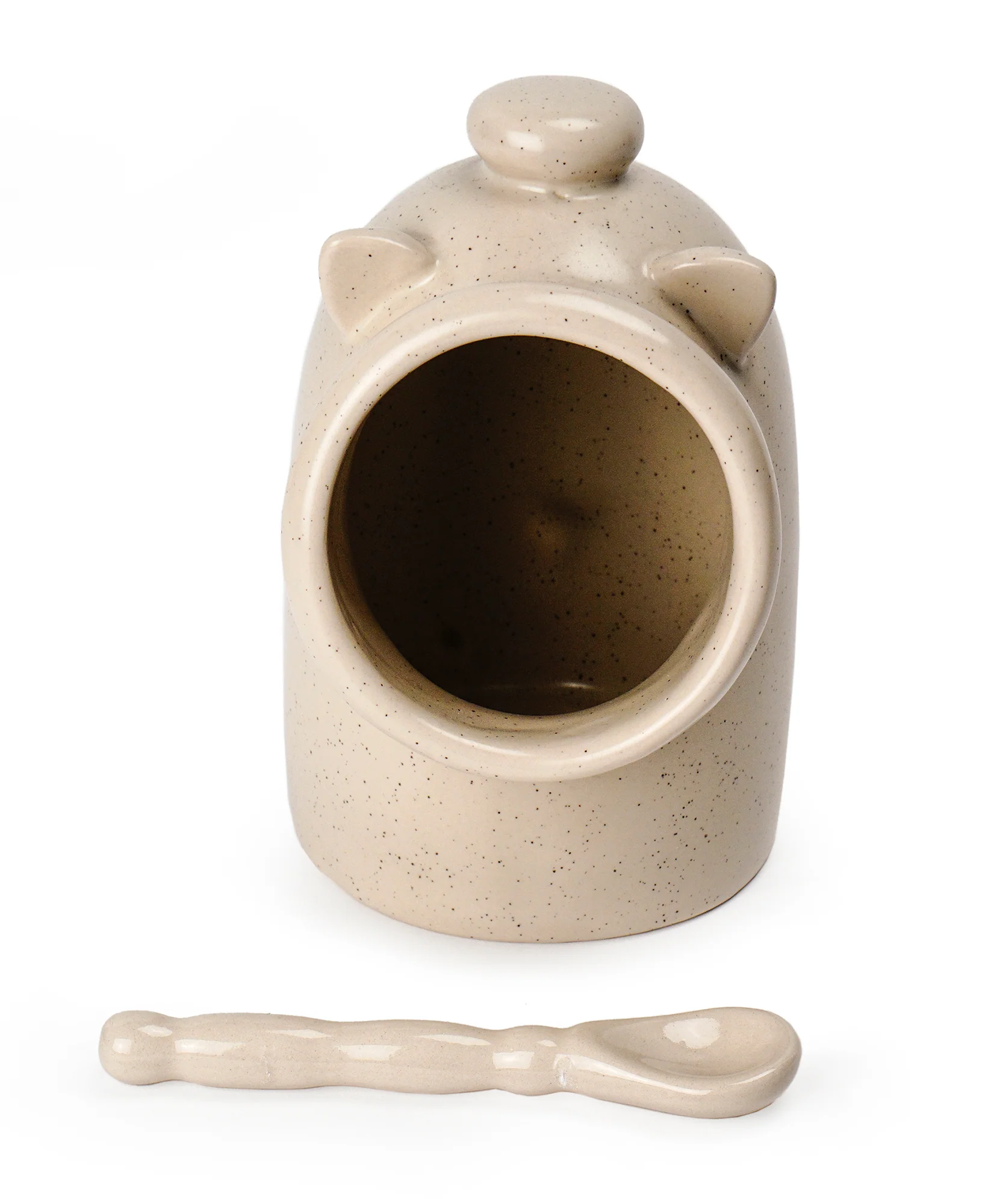 Stoneware Salt Pig - Oat