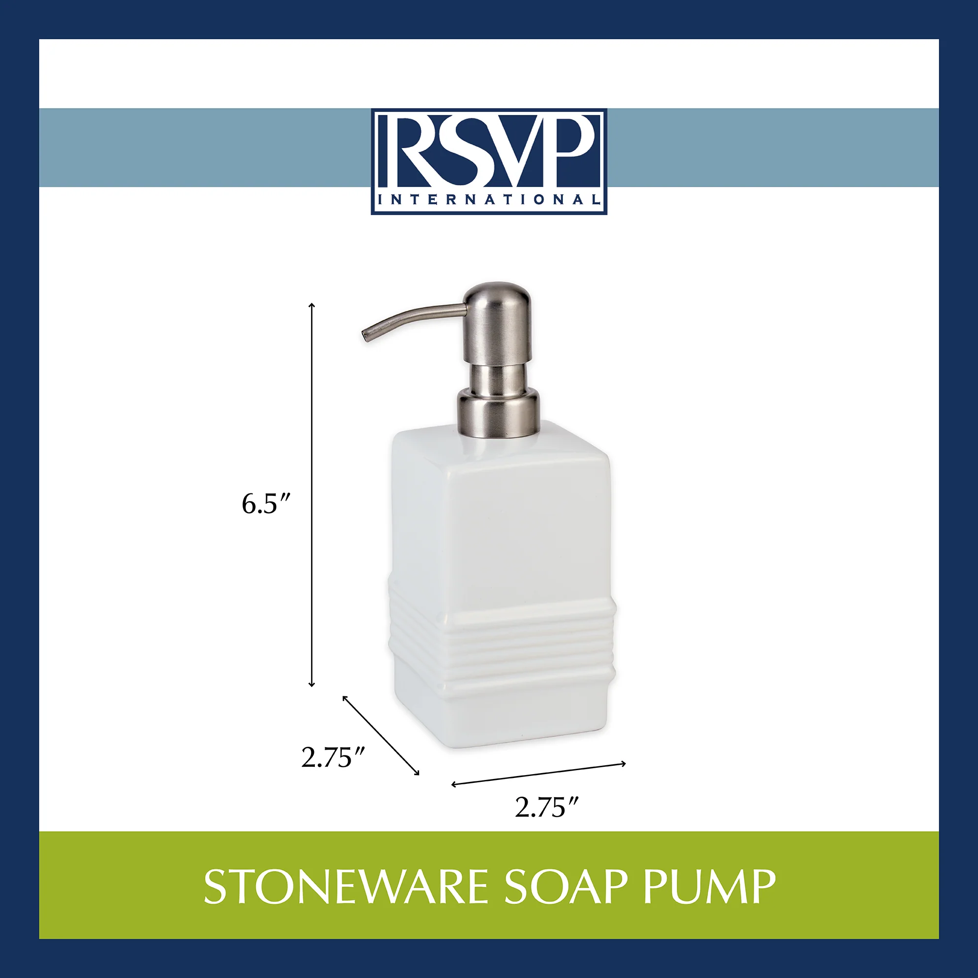 Stoneware Soap Pump