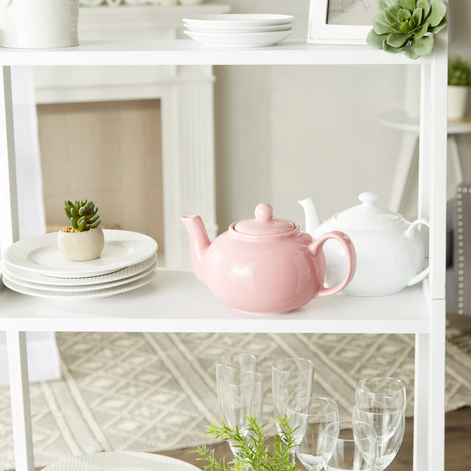 Stoneware Teapot - Pink