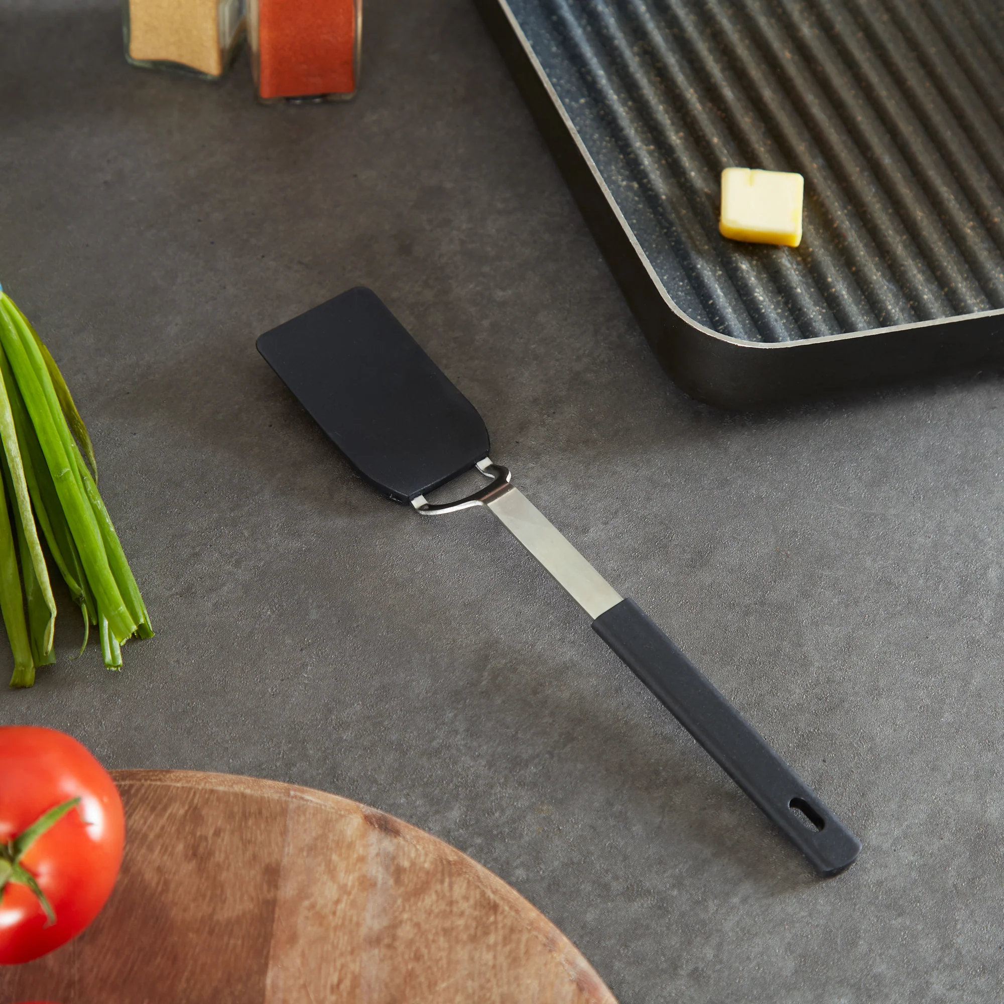 Flexible Nylon Spatula - Small - Black