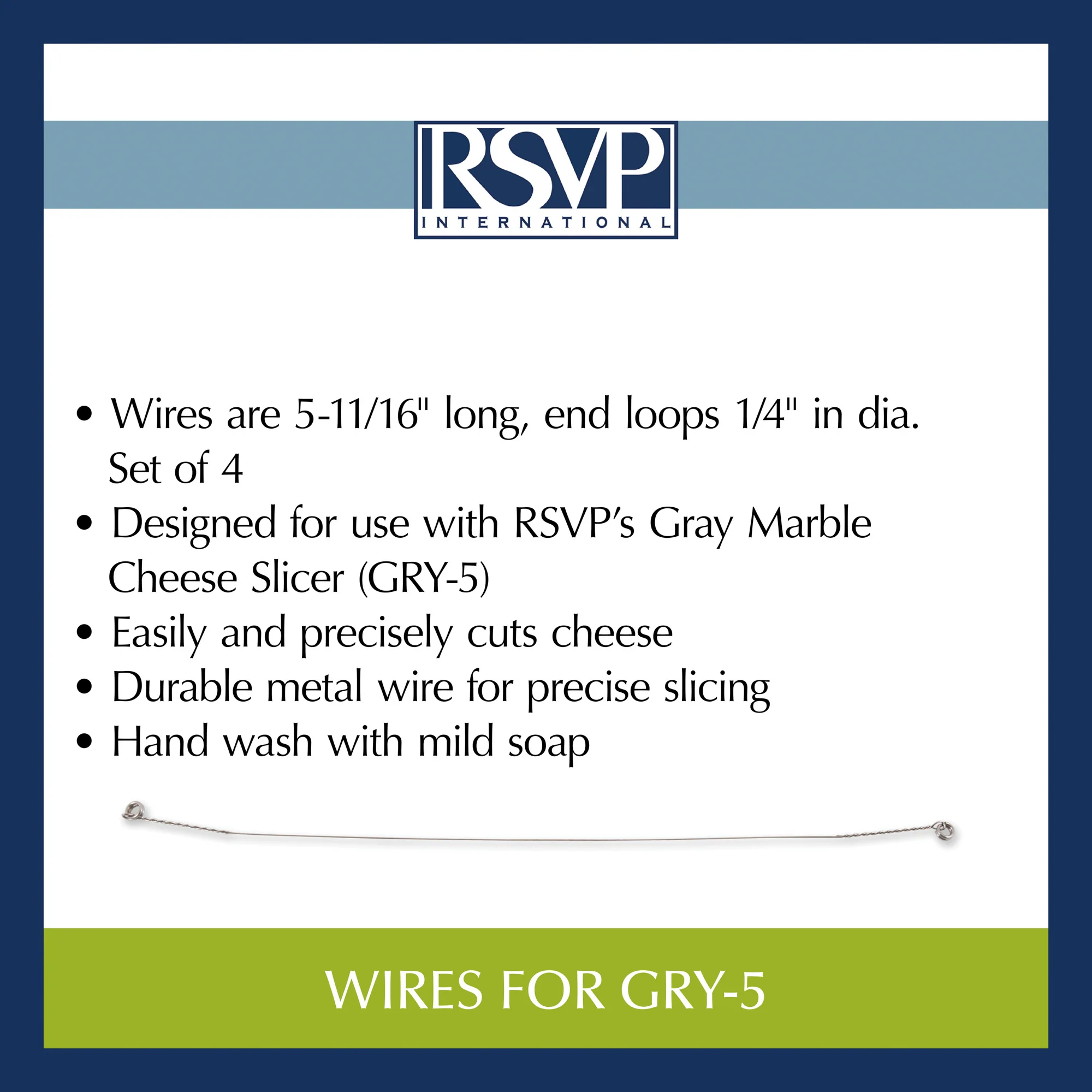 Replacement Wires Gray Marble Cheese Slicer/Gry-5