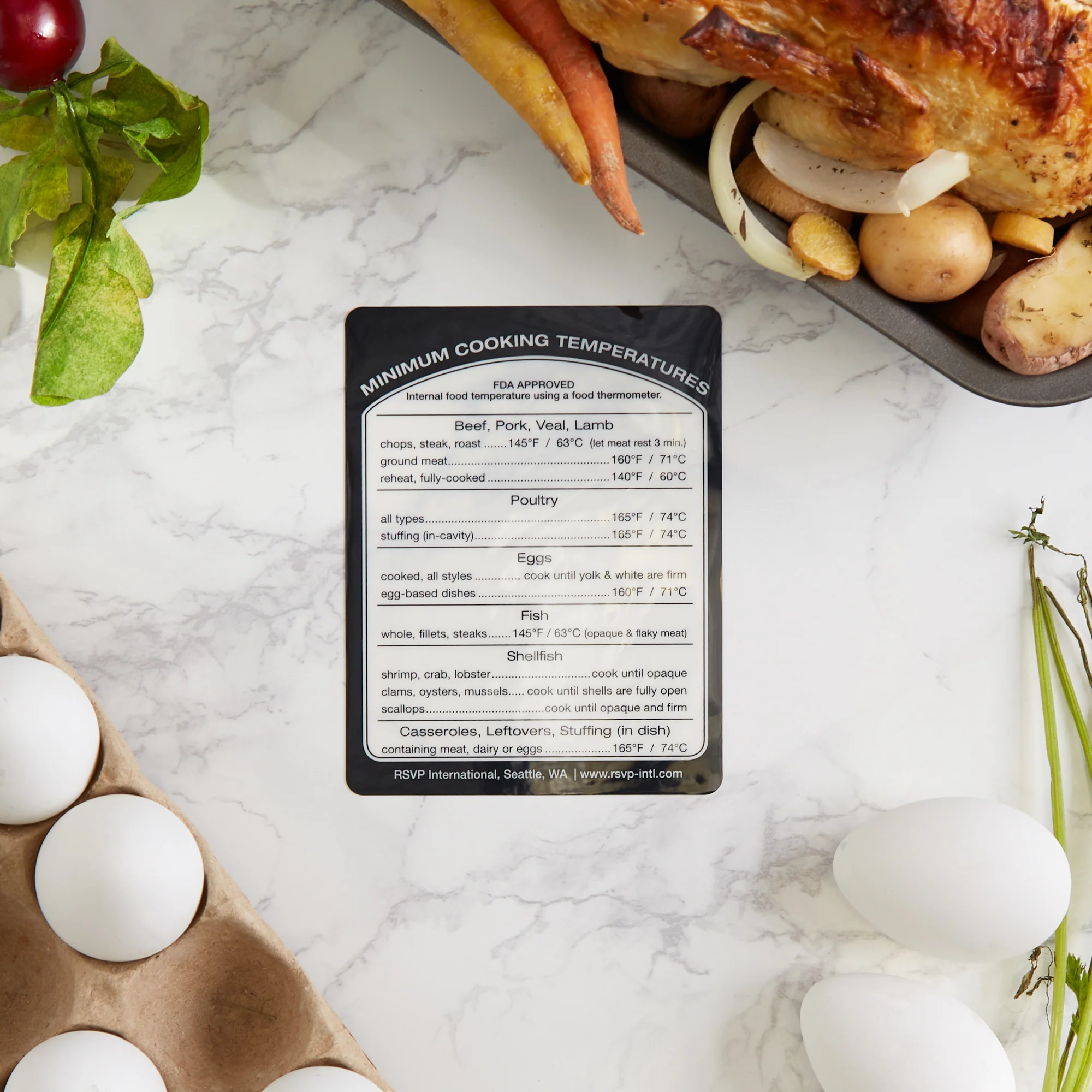 Removable Cooking Temperature Label