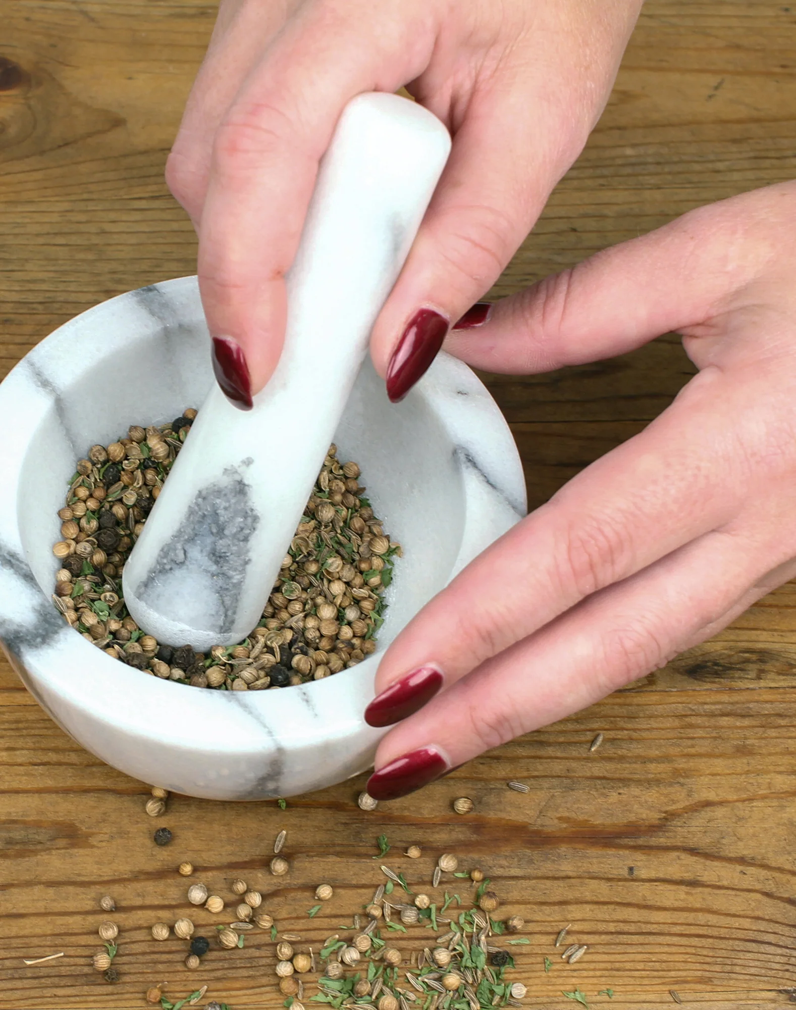 Marble Mortar & Pestle - White