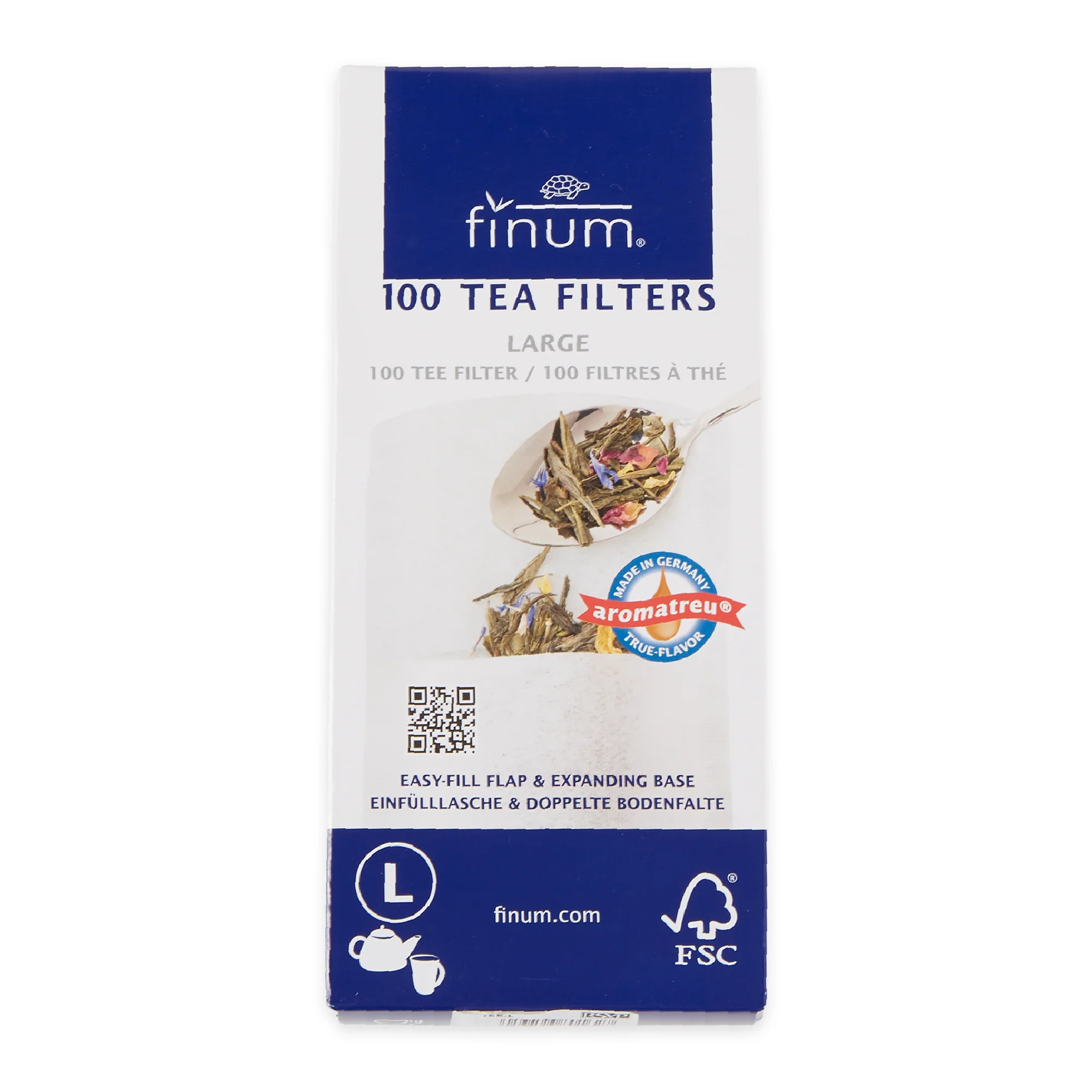 Finum® Flip Teafilters For Teapots - 100Ct