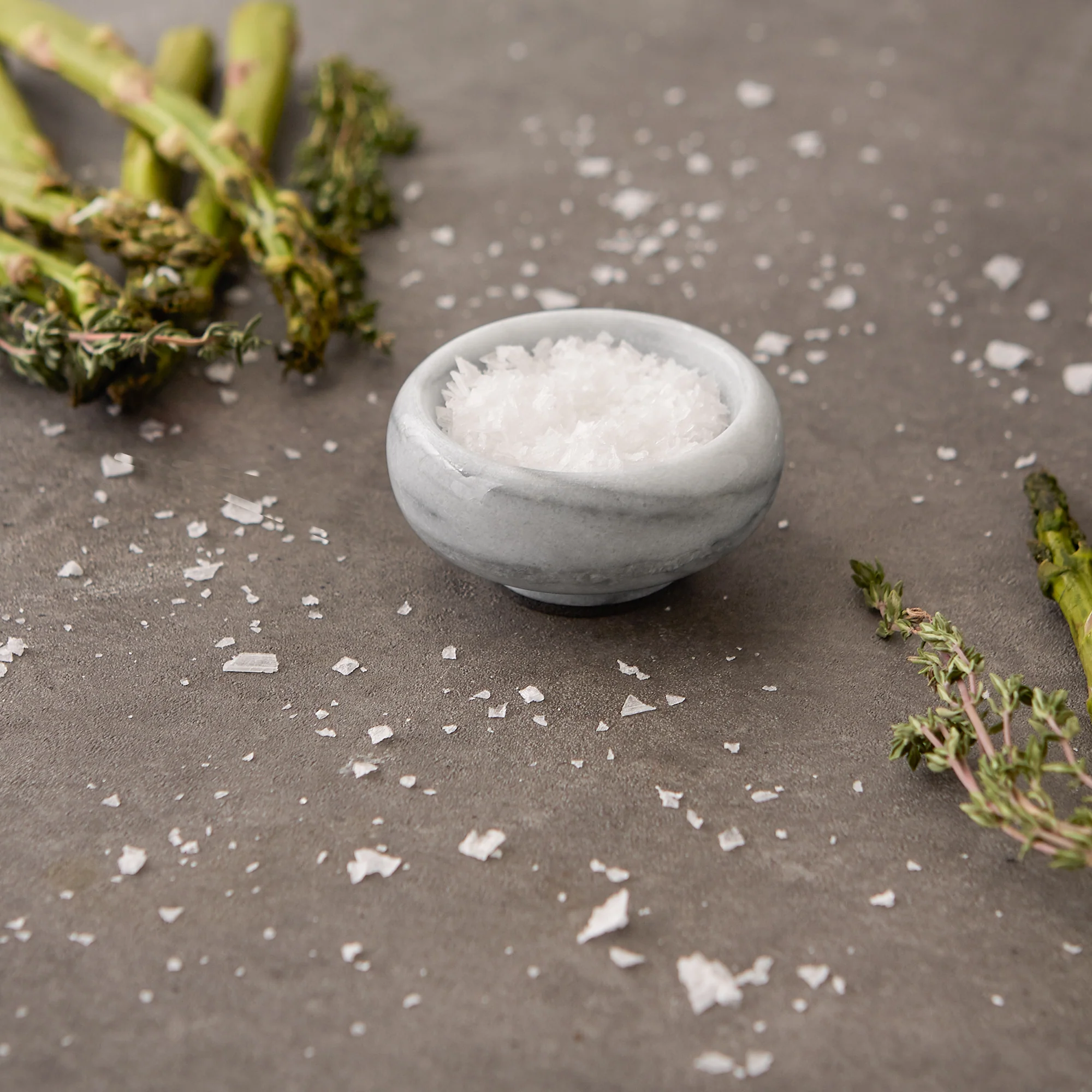 Herb Salt Bowls - White Marble