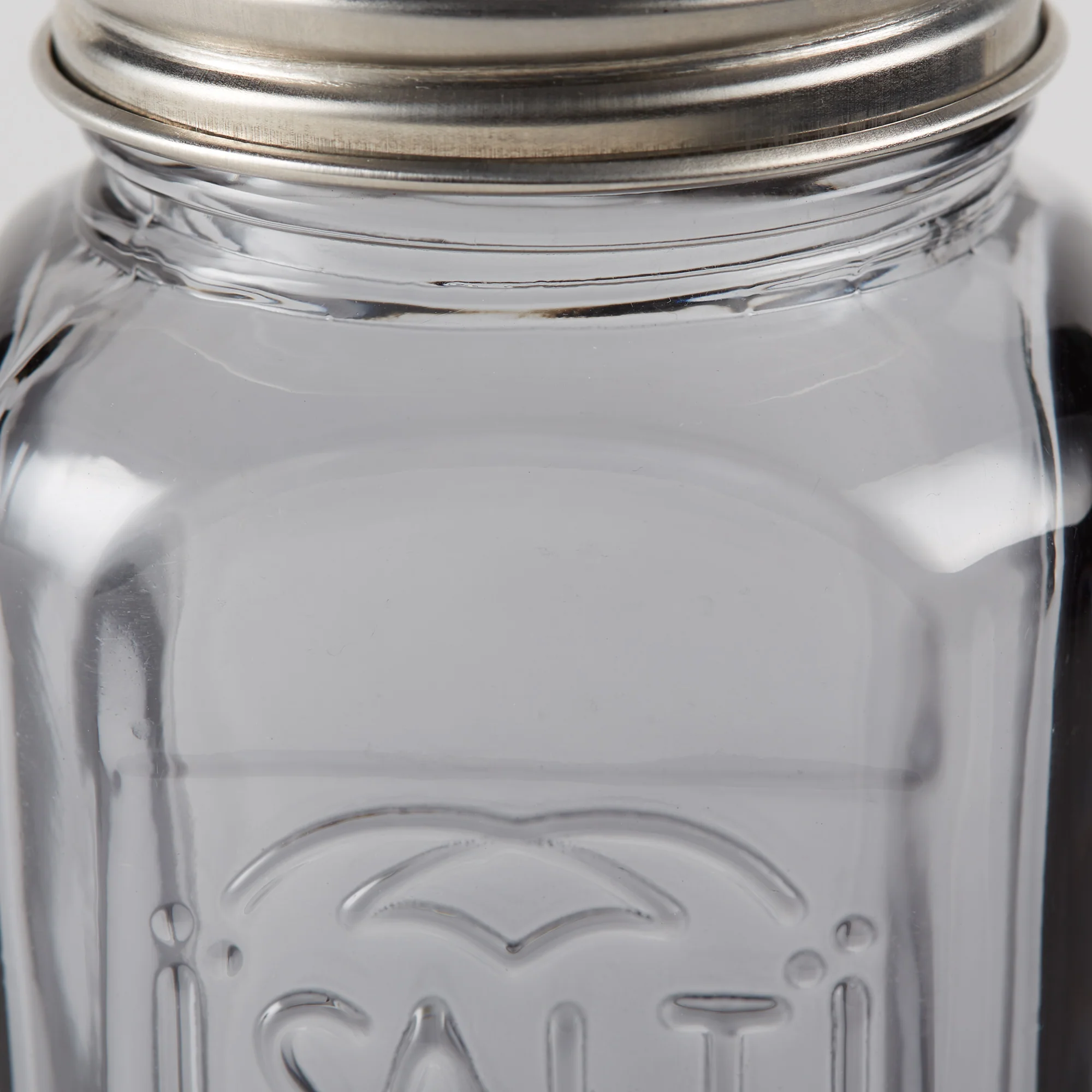 Retro Glass S&P Set - Gray