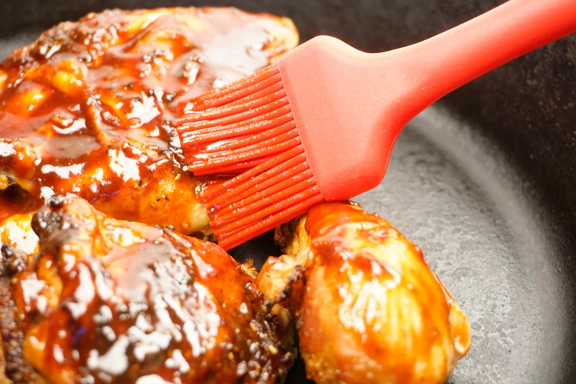 Ela's Silicone Basting Brush - Red