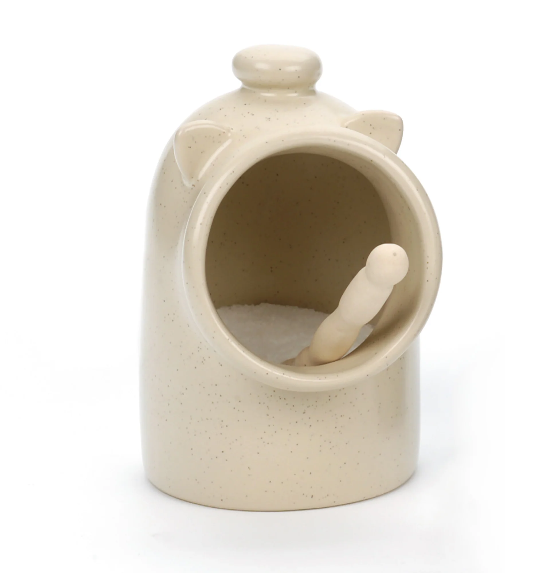 Stoneware Salt Pig - Oat