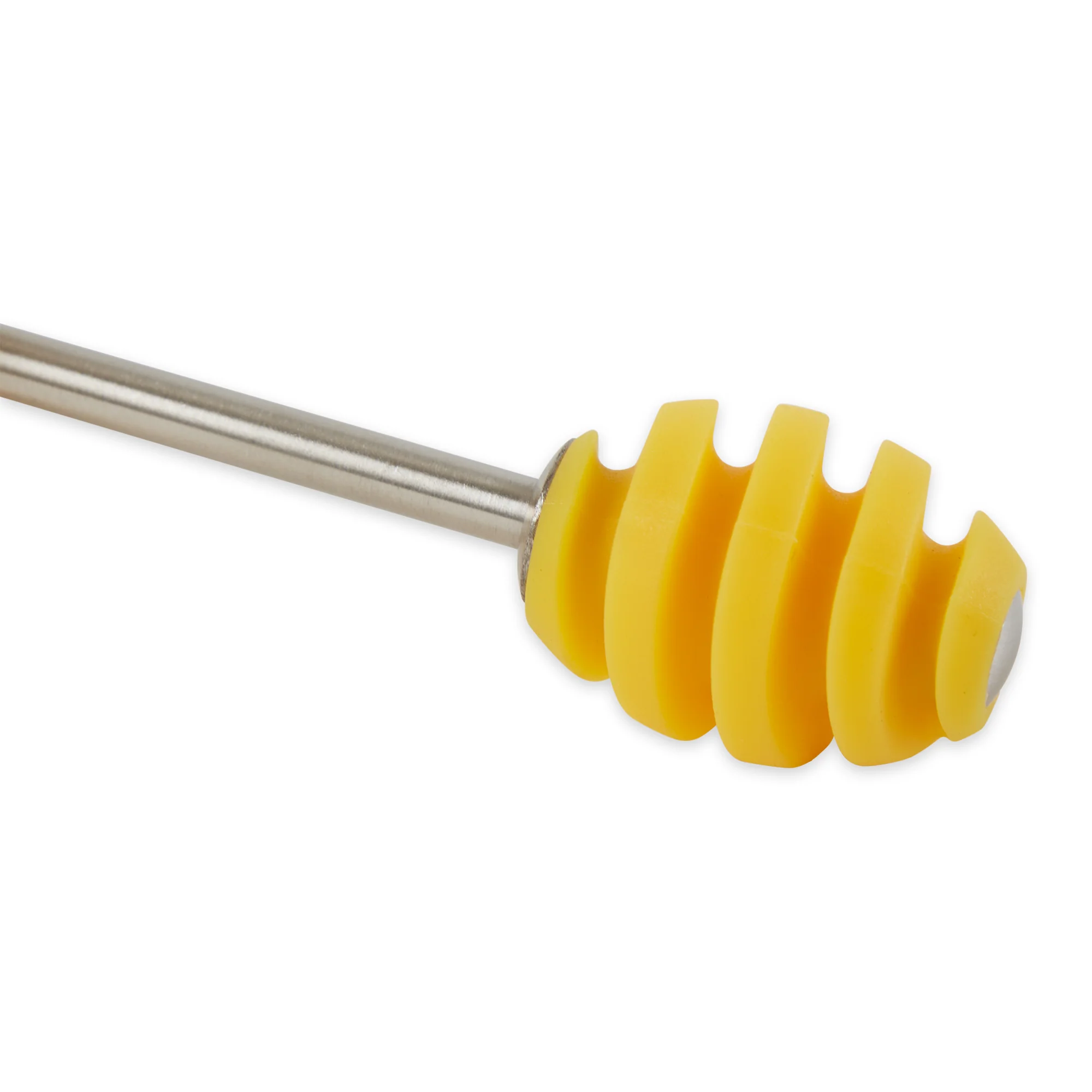 Honey Jar With Silicone Dipper - Yellow