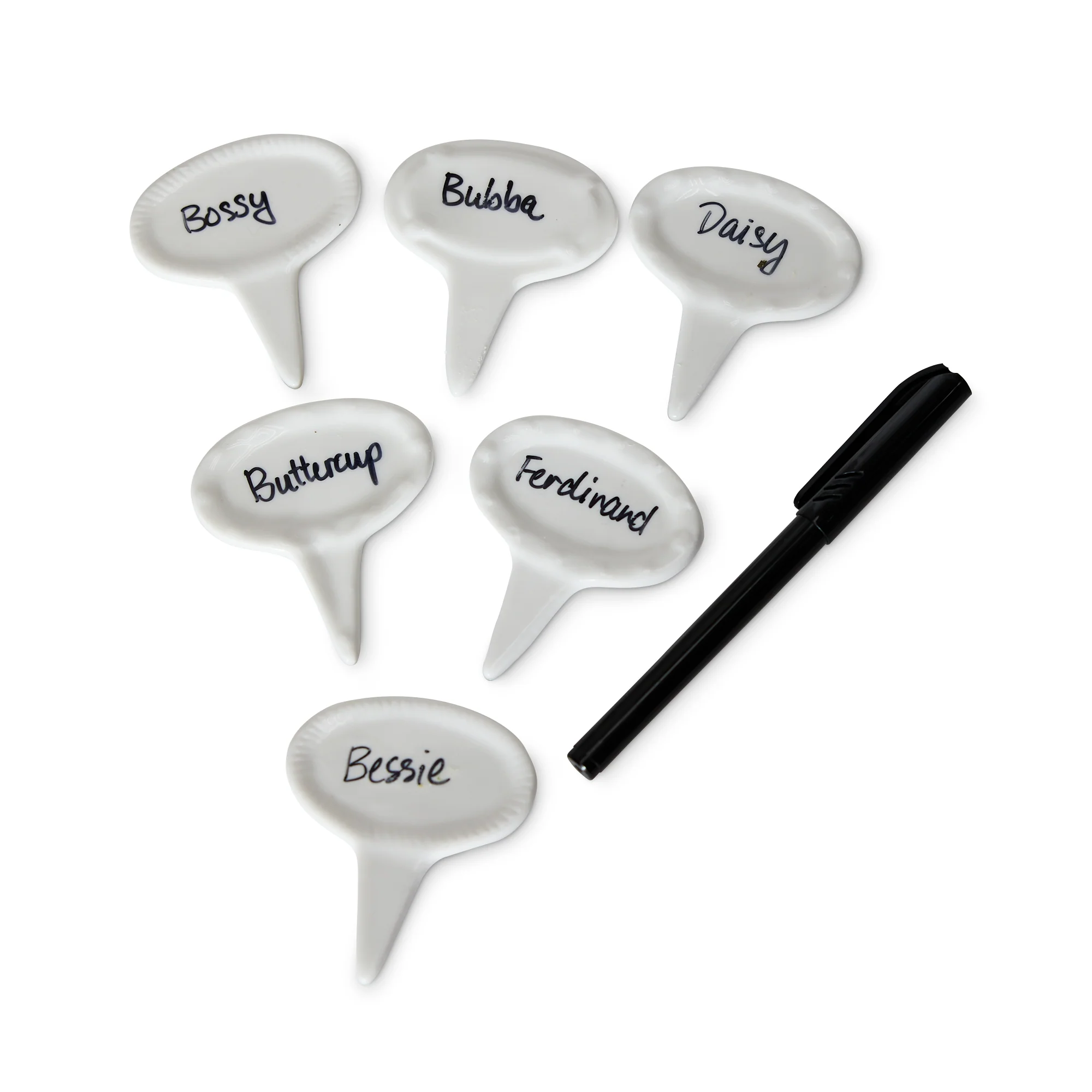 Oval Cheese Marker Set Of 6
