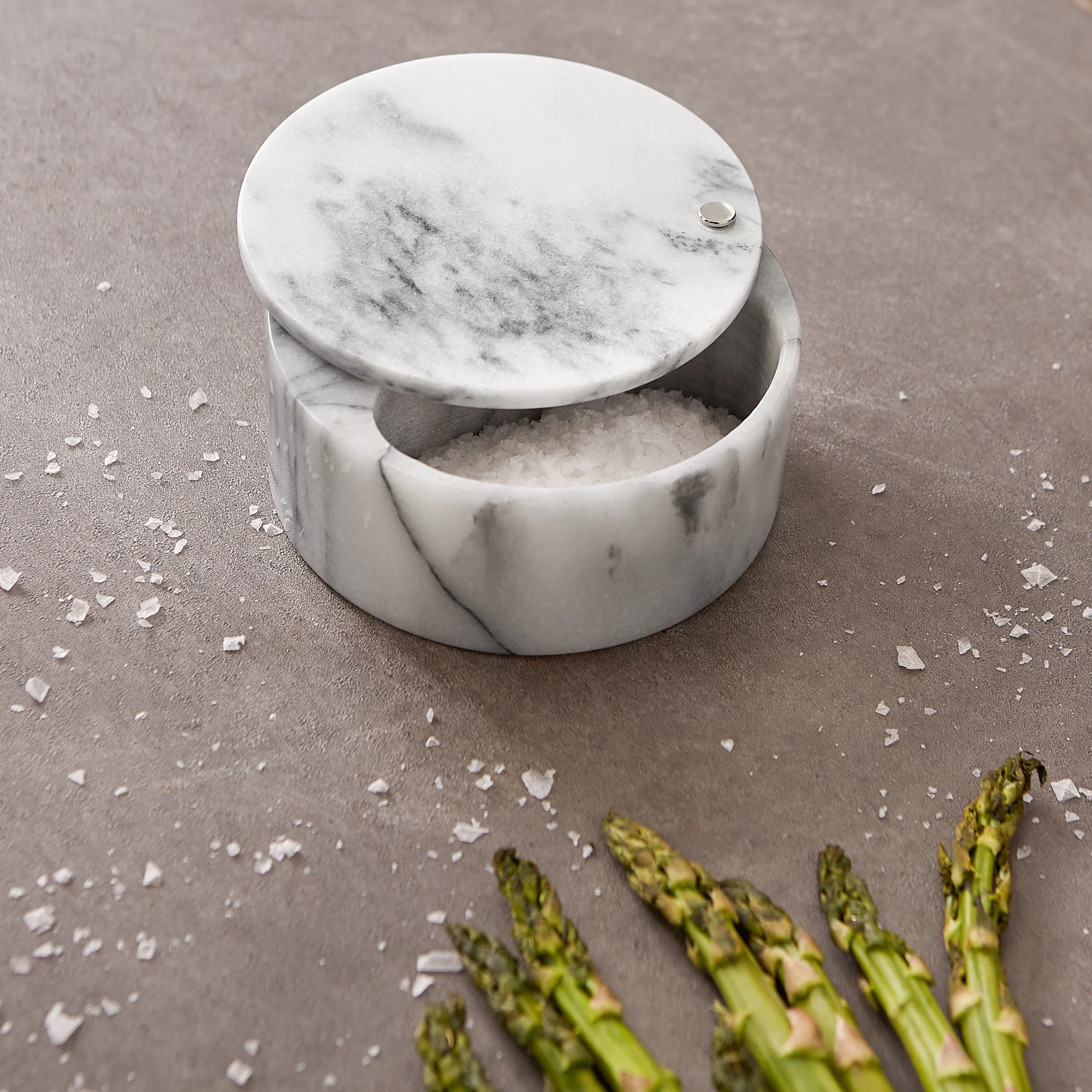 Salt Box - White Marble