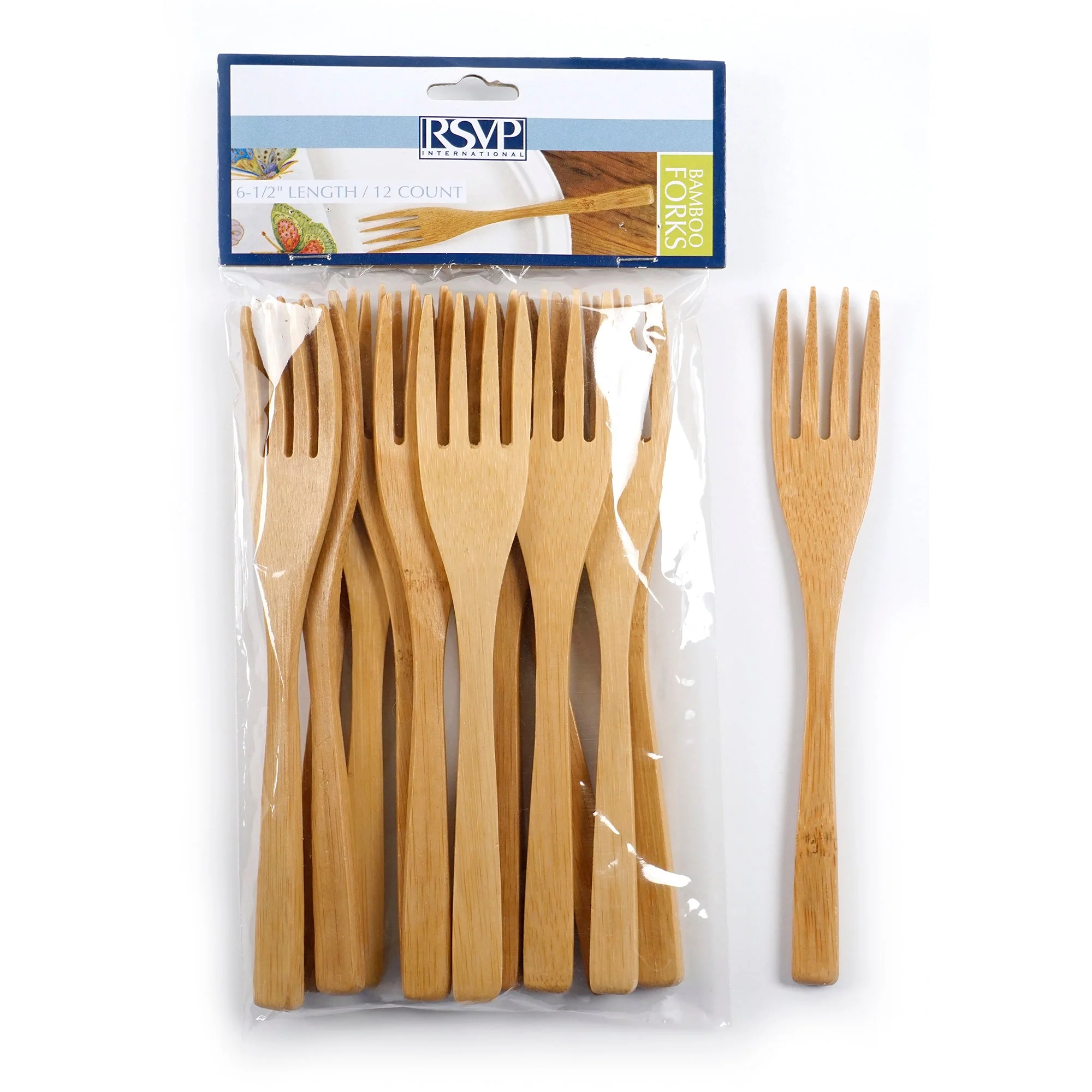 Bamboo Kitchen Utensil 12 Piece Set, Fork Set