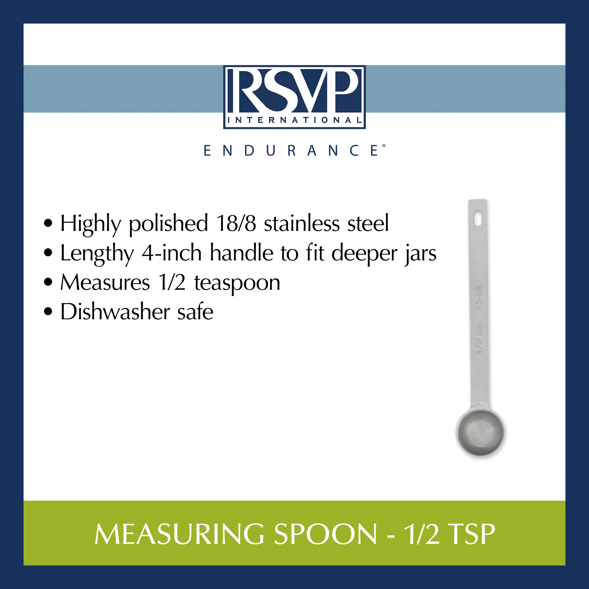 Endurance® Measuring Spoon - 1/2 Tsp