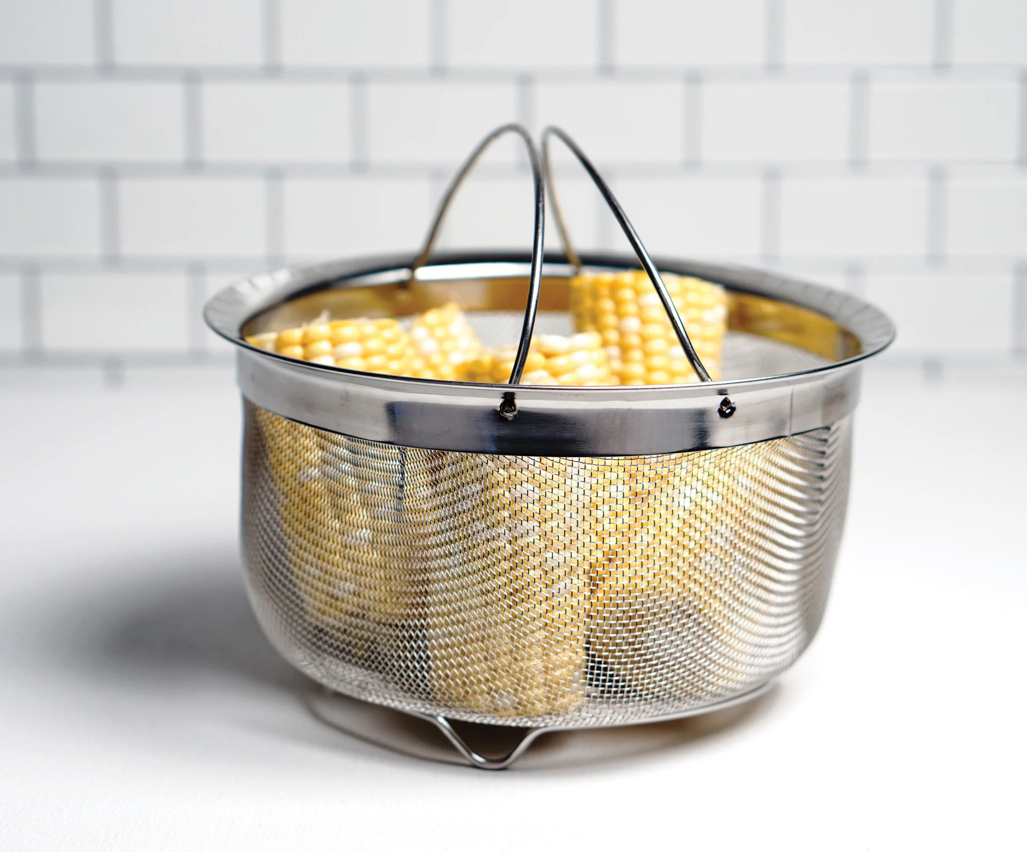 Endurance® Mesh Basket with Folding Handles - 3Qt