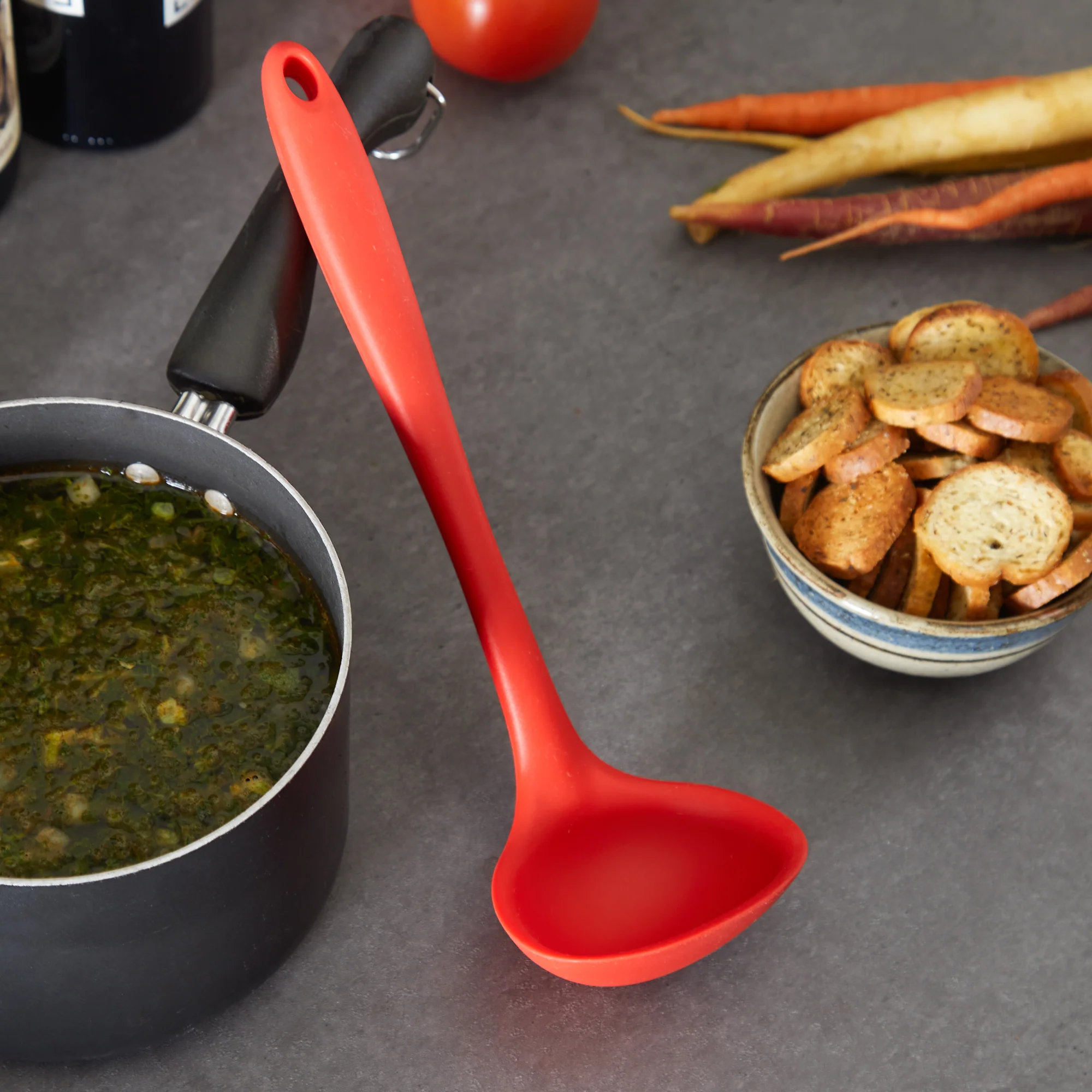 Ela's Silicone Ladle - Red