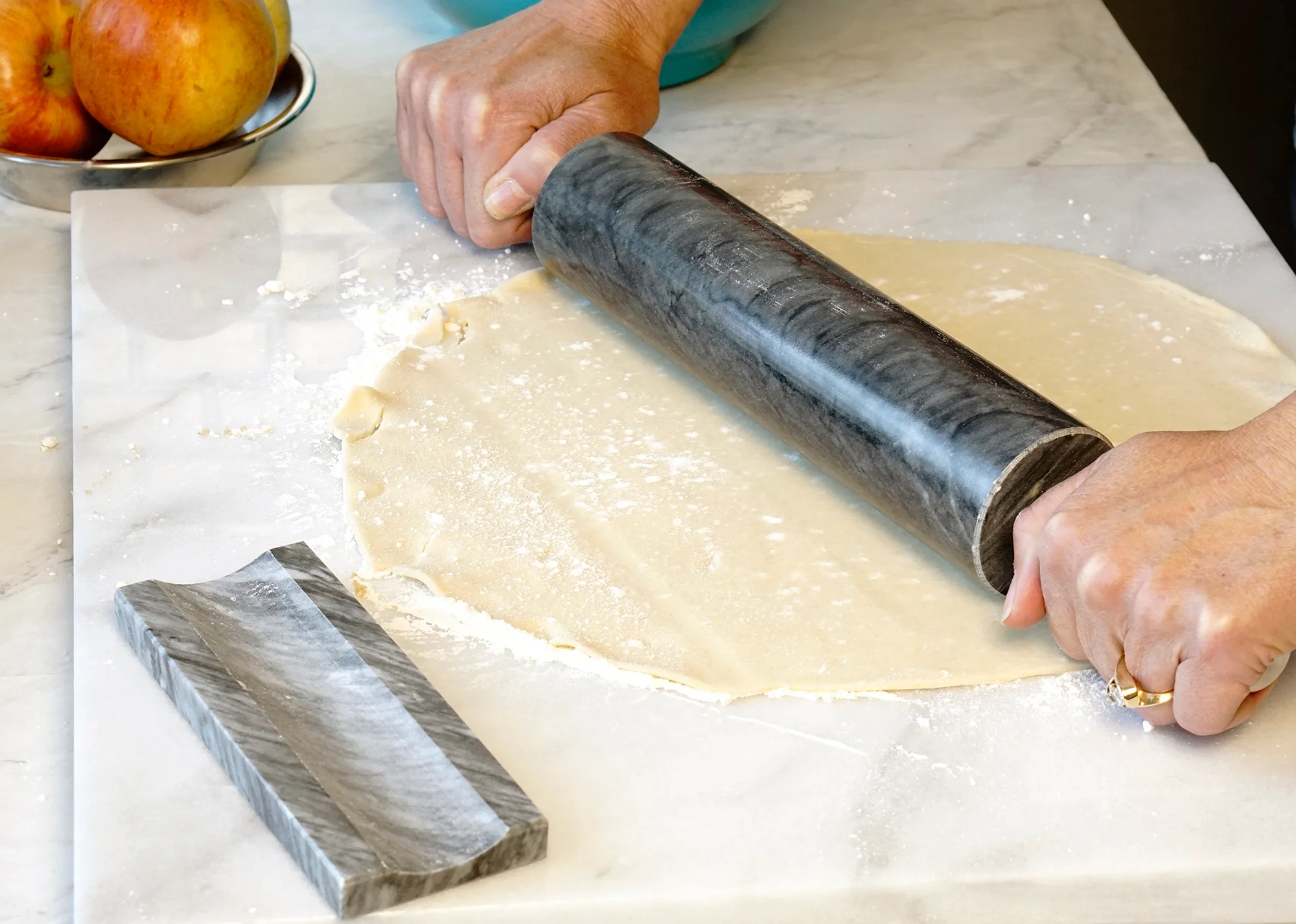 Grey Marble Rolling Pin