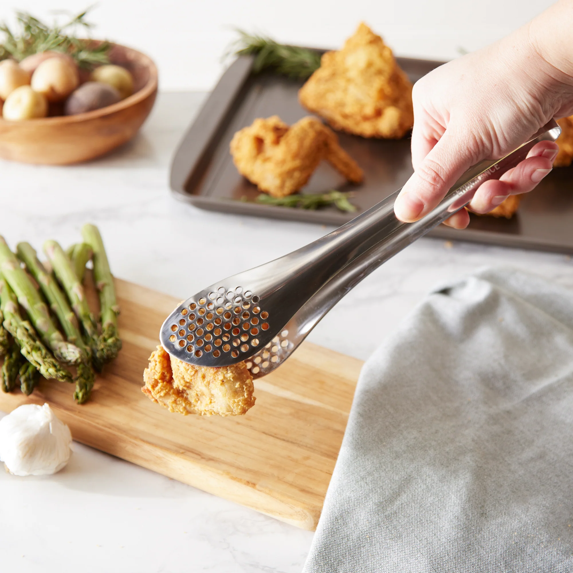 Endurance® Straining Tongs - Large - Ss