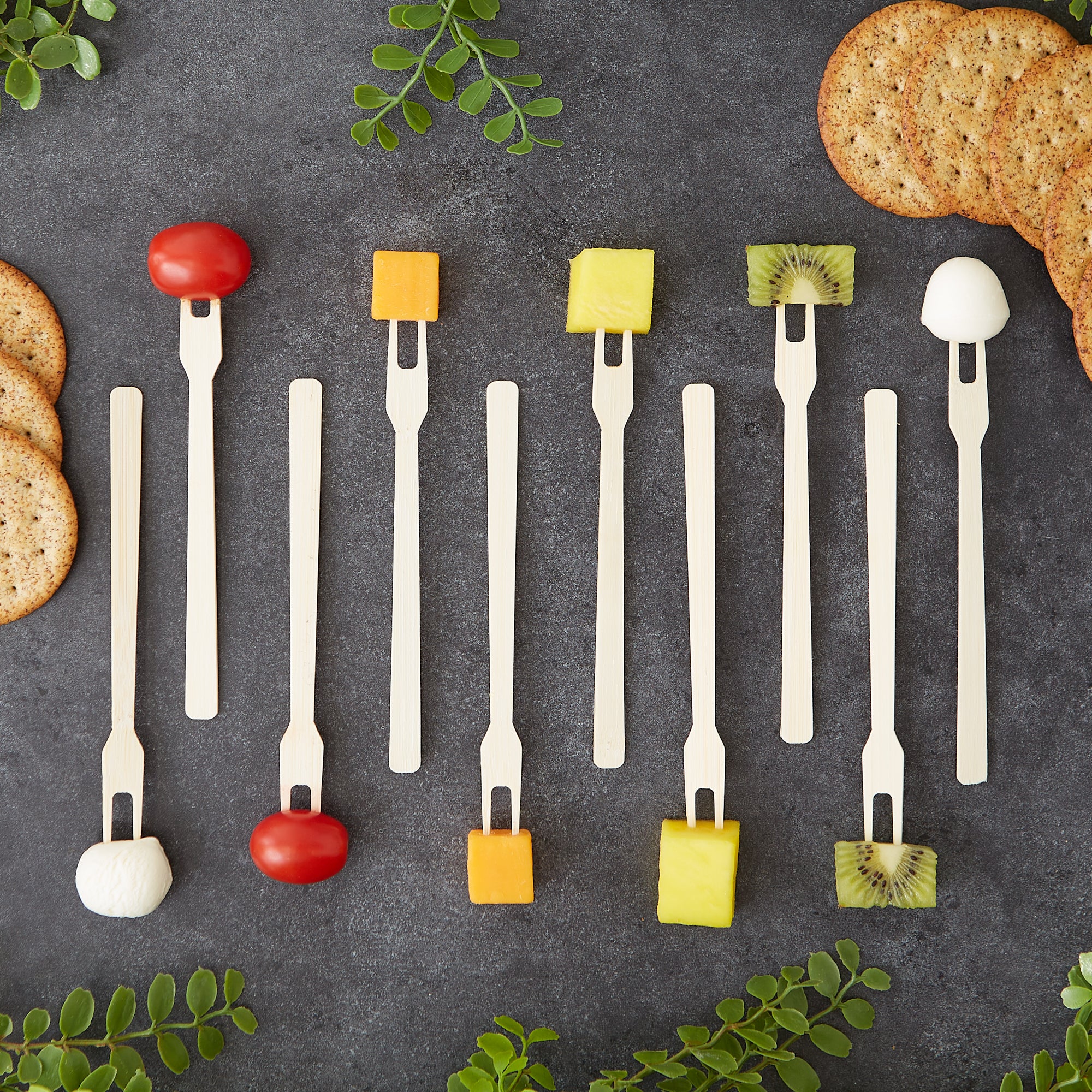 Bamboo 6in App Fork - 50 Ct