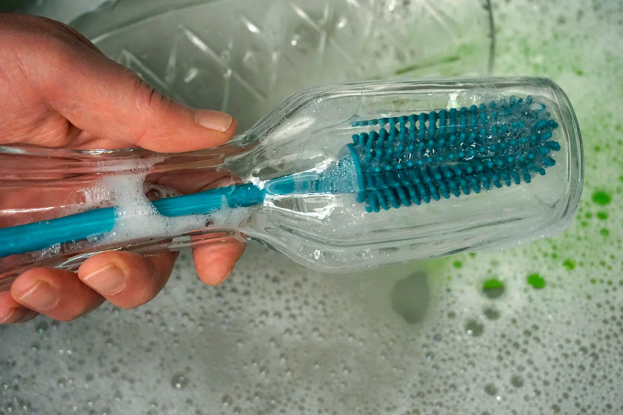 Silicone Bottle Brush - Turquoise
