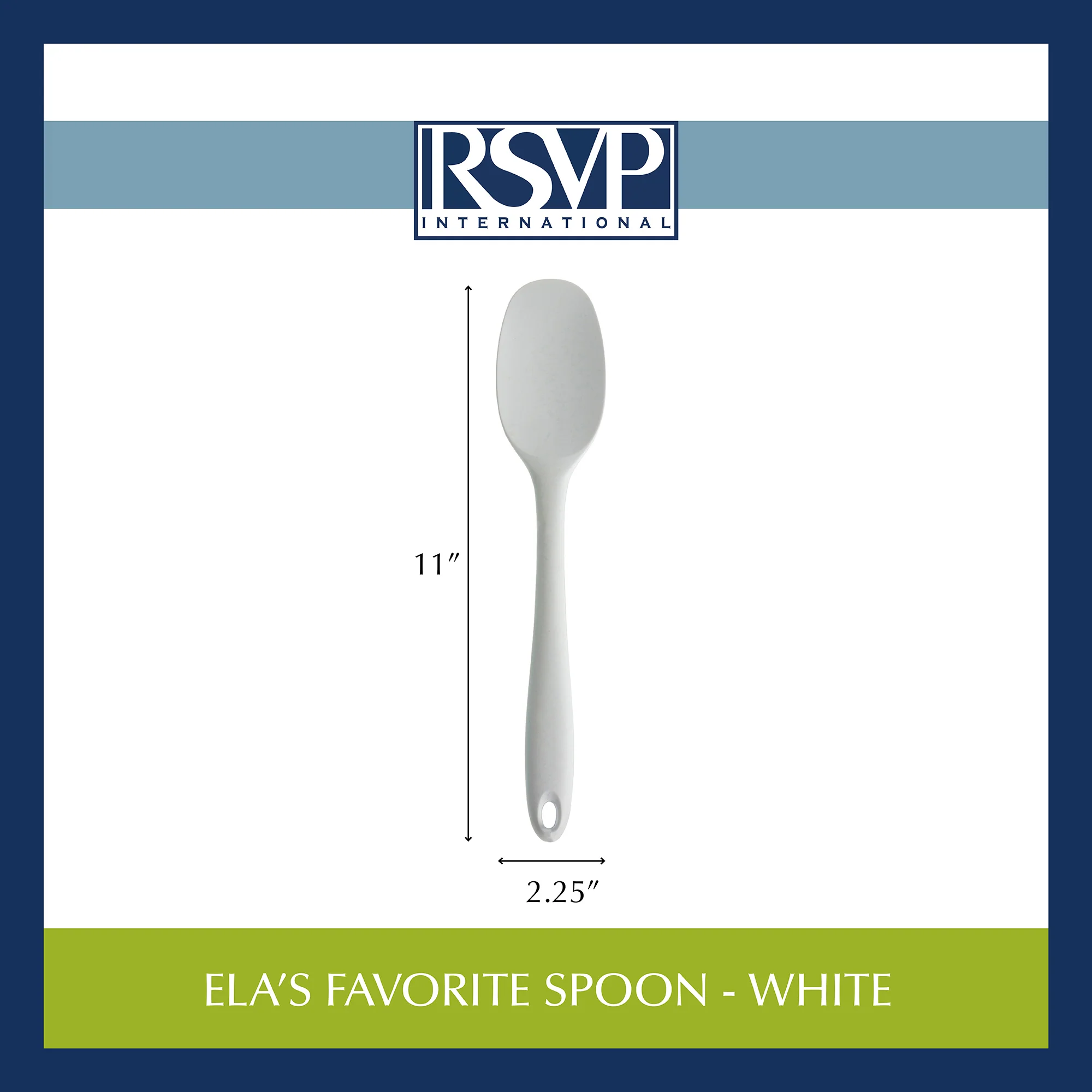 Ela's Favorite Spoon - White