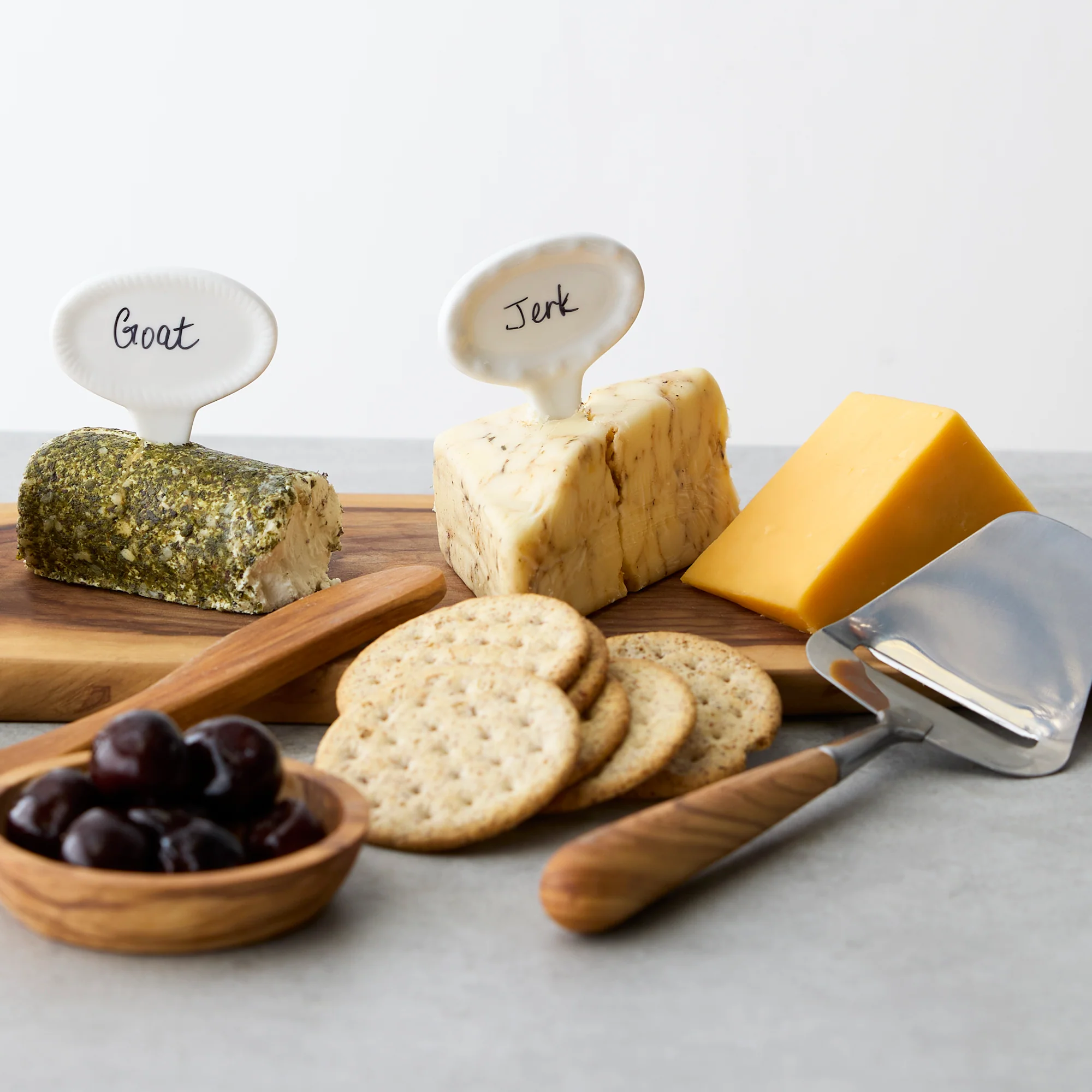 Oval Cheese Marker Set Of 6