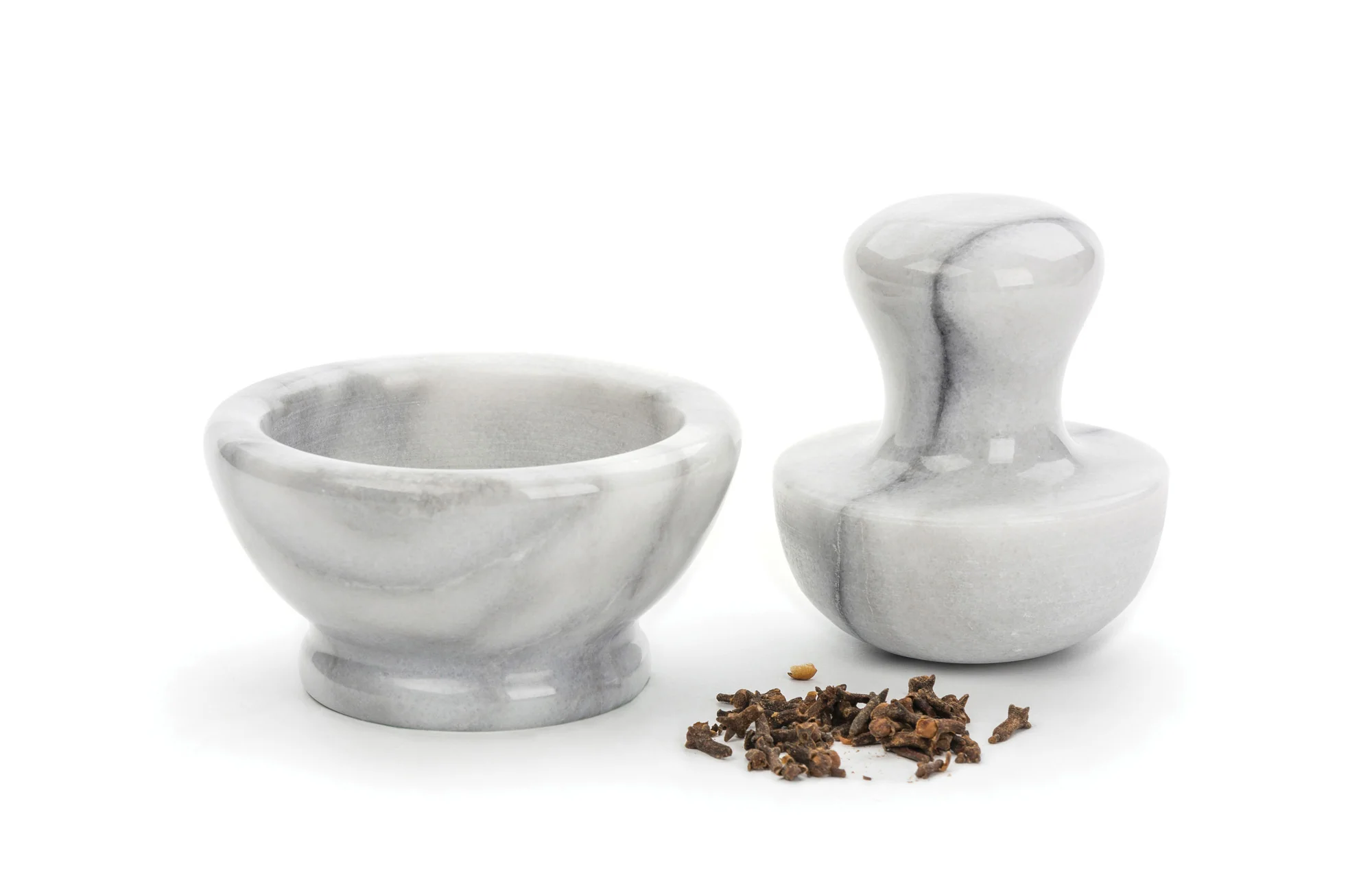 Marble Spice Grinder - White