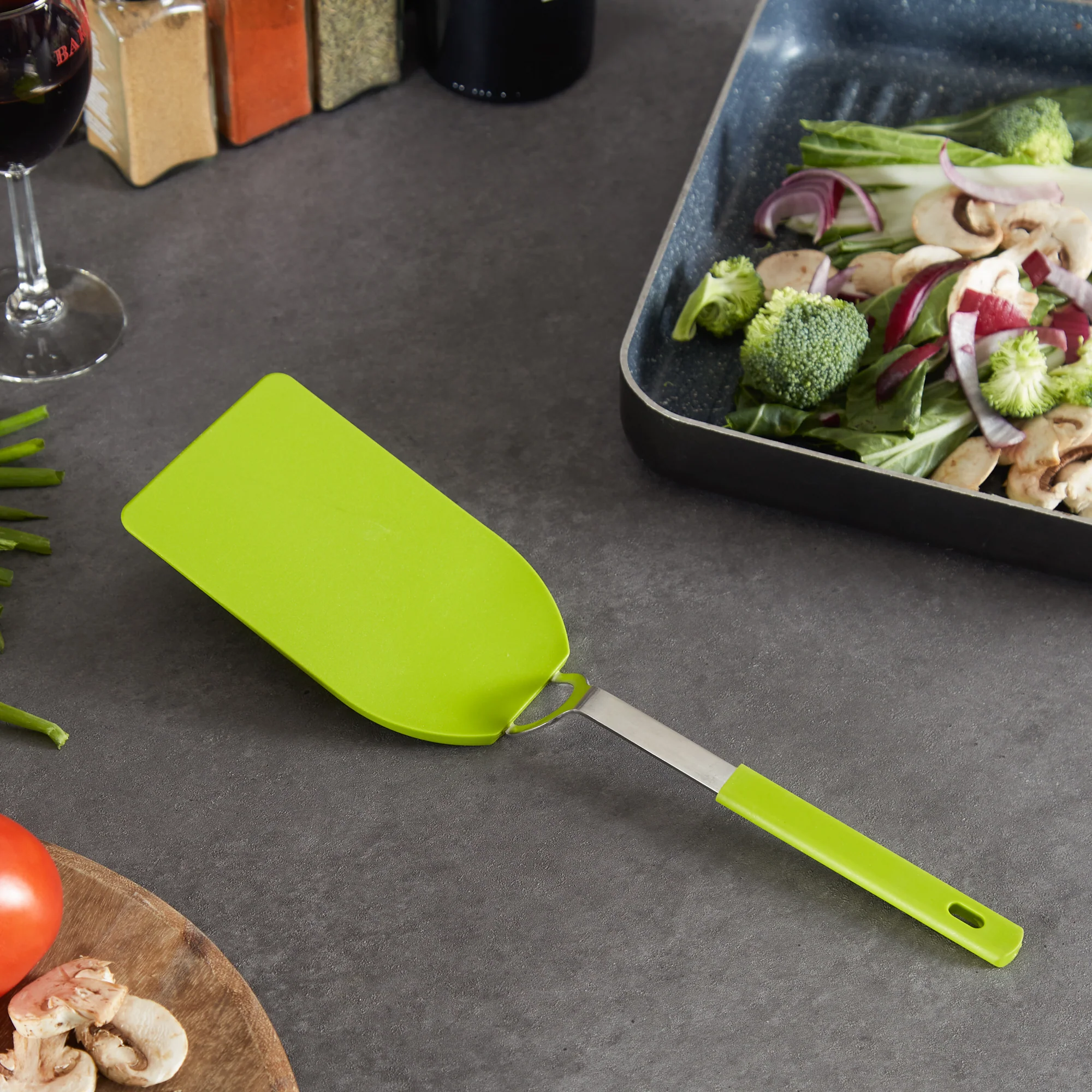 Flexible Nylon Spatula - Large - Green