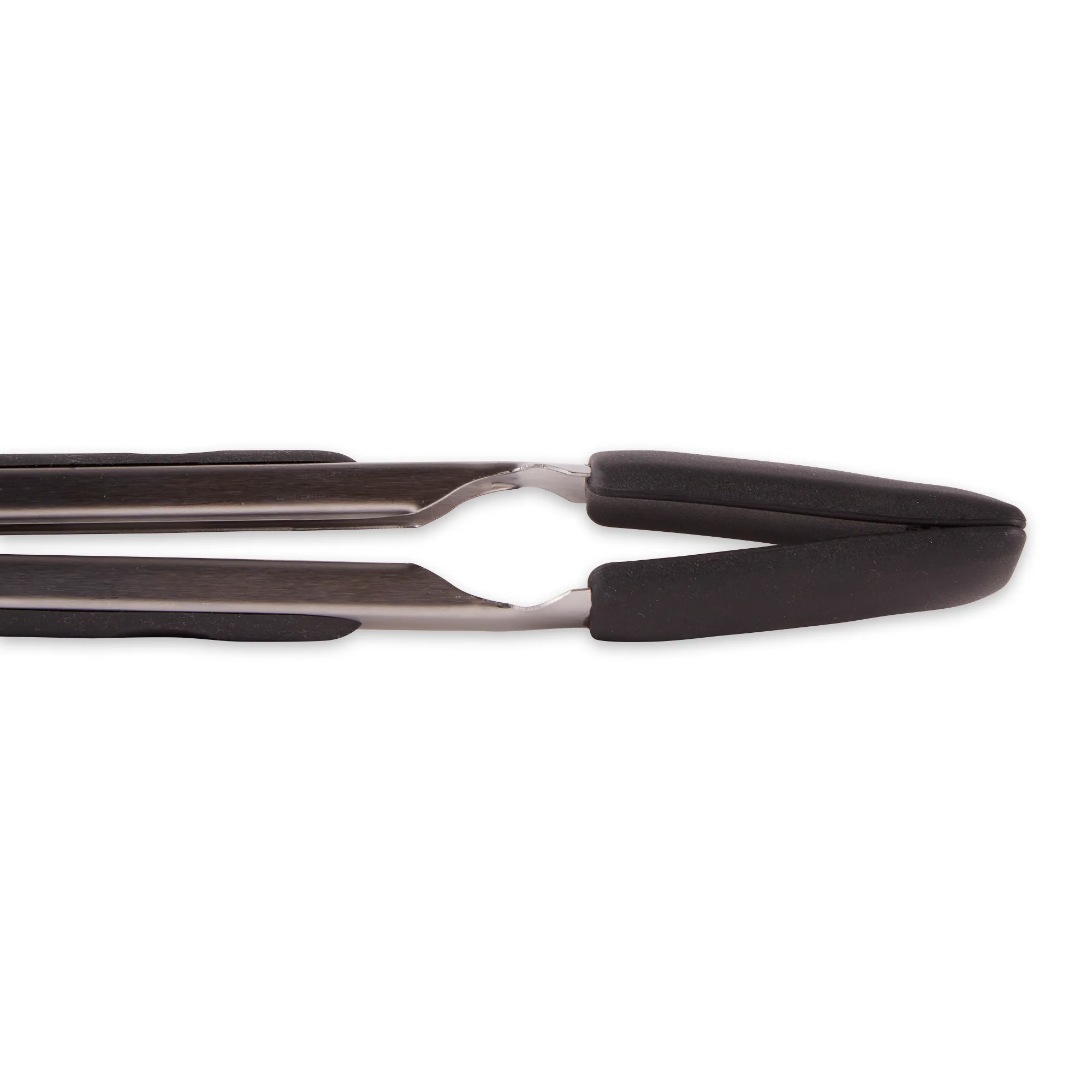 Endurance® Square Silicone Tip Tongs - 9In - Black