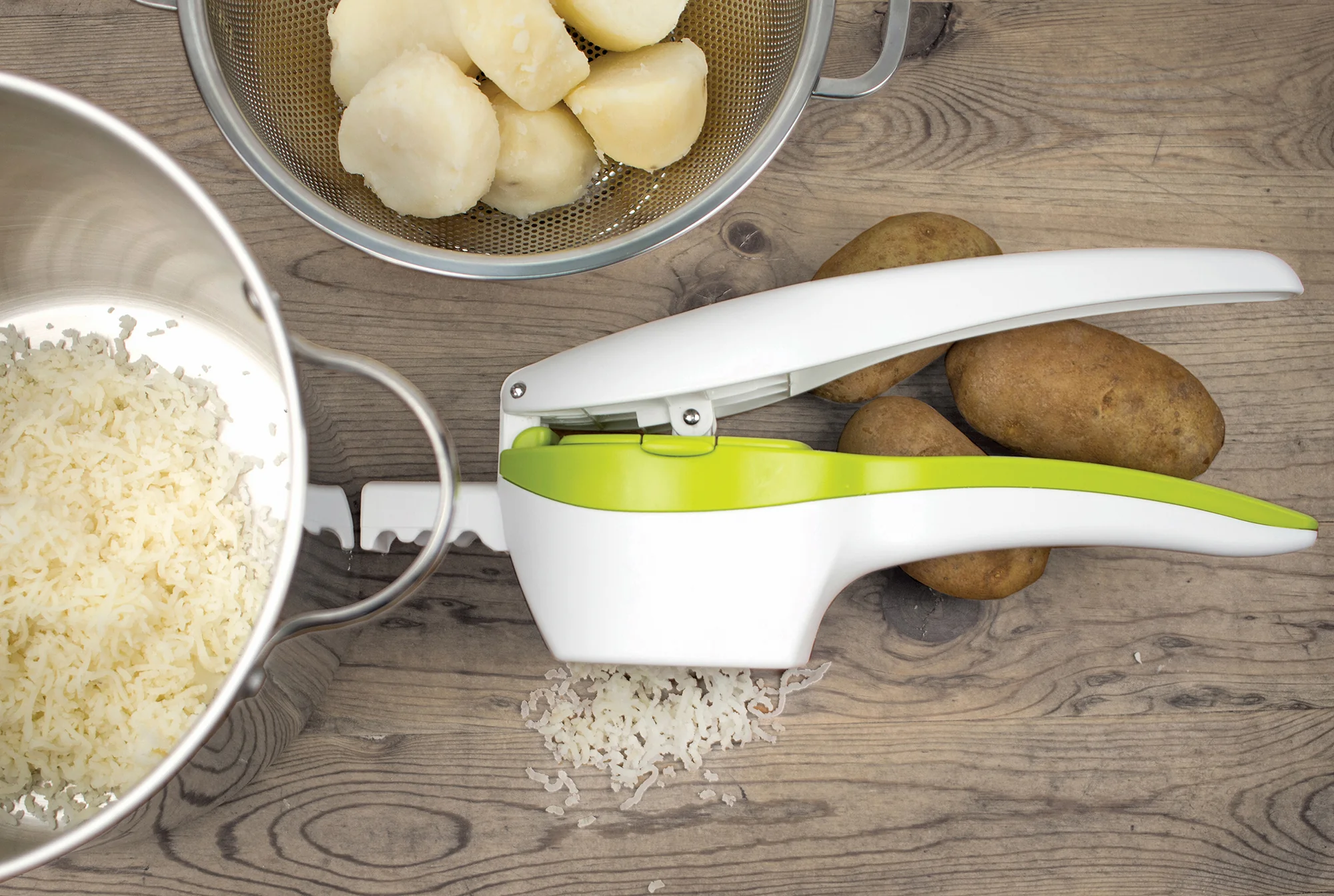 Potato Ricer - White & Green